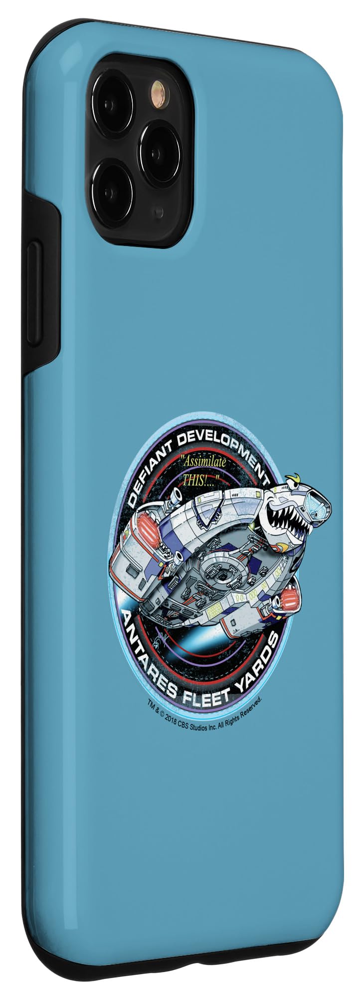 iPhone 11 Pro Max Case with Star Trek Deep Space Nine Defiant Development Patch - Durable Protective Cover for Sci-Fi Fans | Perfect for Daily Use, Travel & Collectors