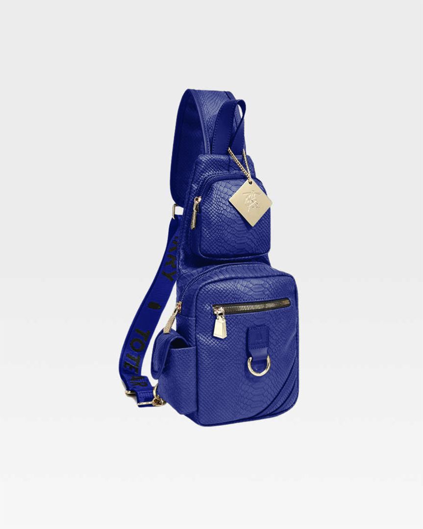 Apollo 1 Tear Drop Crossbody Bag in Royal Blue - Stylish & Compact Shoulder Purse for Women | Perfect for Travel, Shopping & Everyday Use
