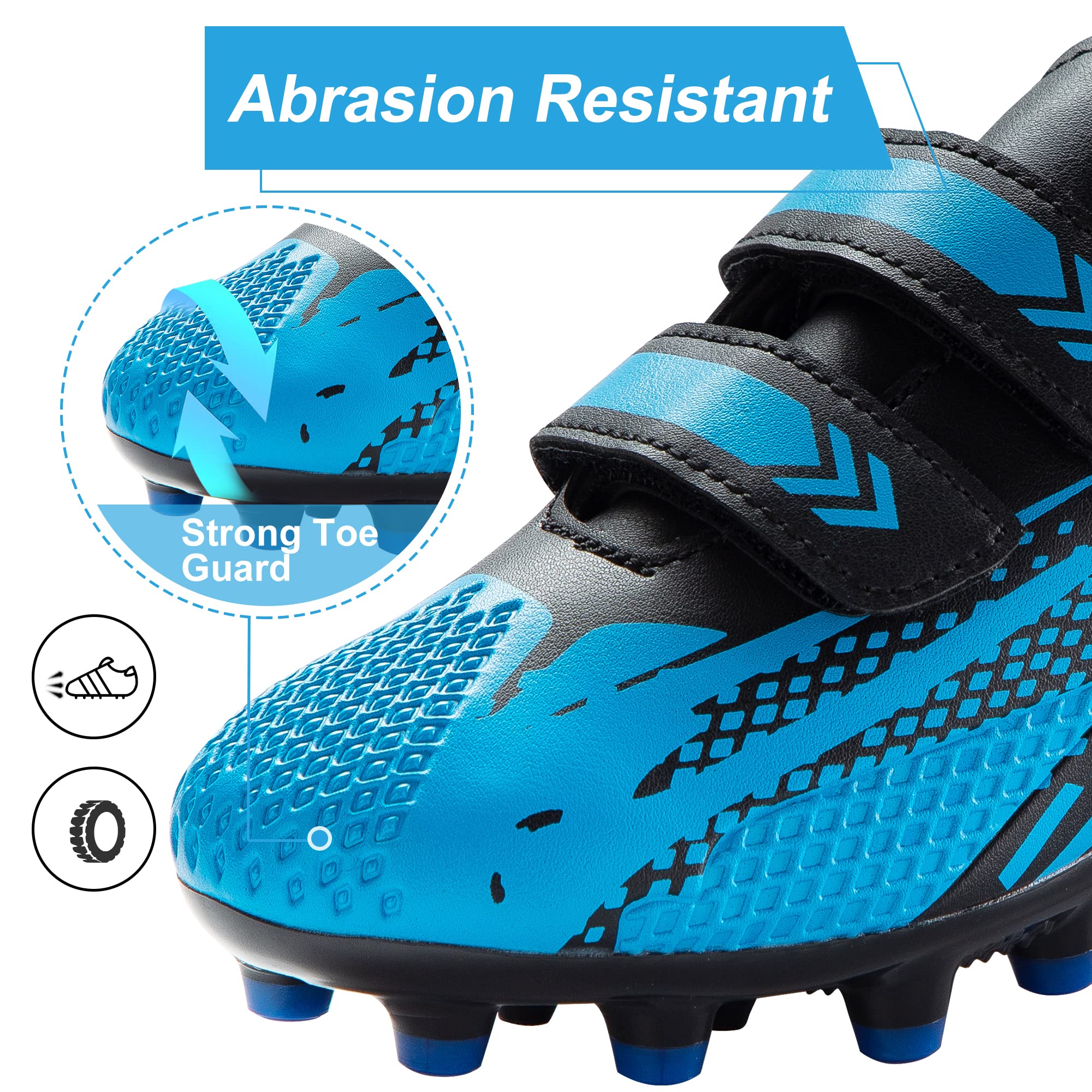Kids Football Boots - Boys & Girls Soccer Cleats for Training, Running & Outdoor Sports | Unisex Youth Athletic Shoes for Football, Soccer & Sneakers
