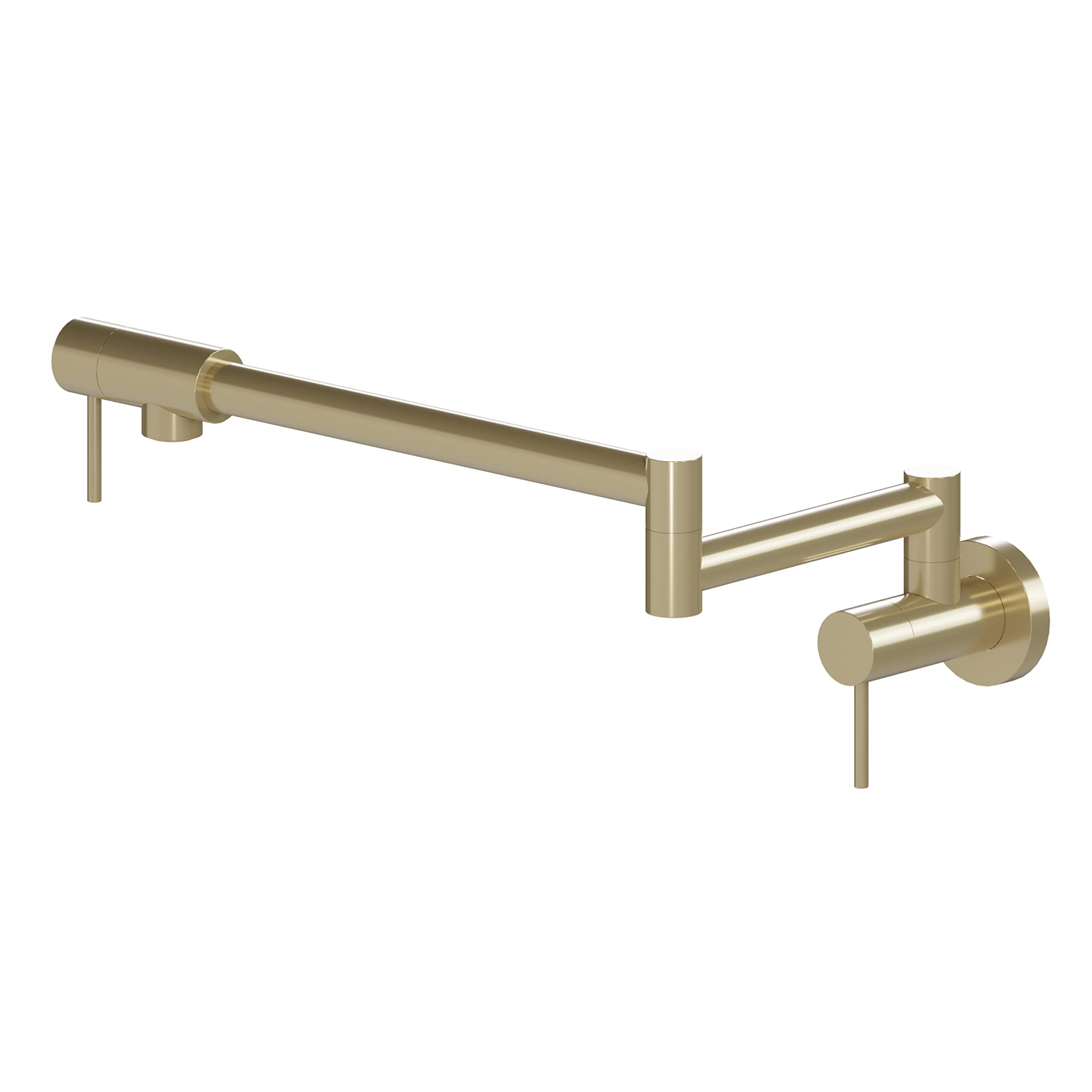 ZLINE Autograph Edition Gemini Pot Filler in Champagne Bronze - Wall Mounted Kitchen Faucet for Cooking & Filling Pots - Perfect for Home Chefs & Modern Kitchens (GEM-FPF-CB)