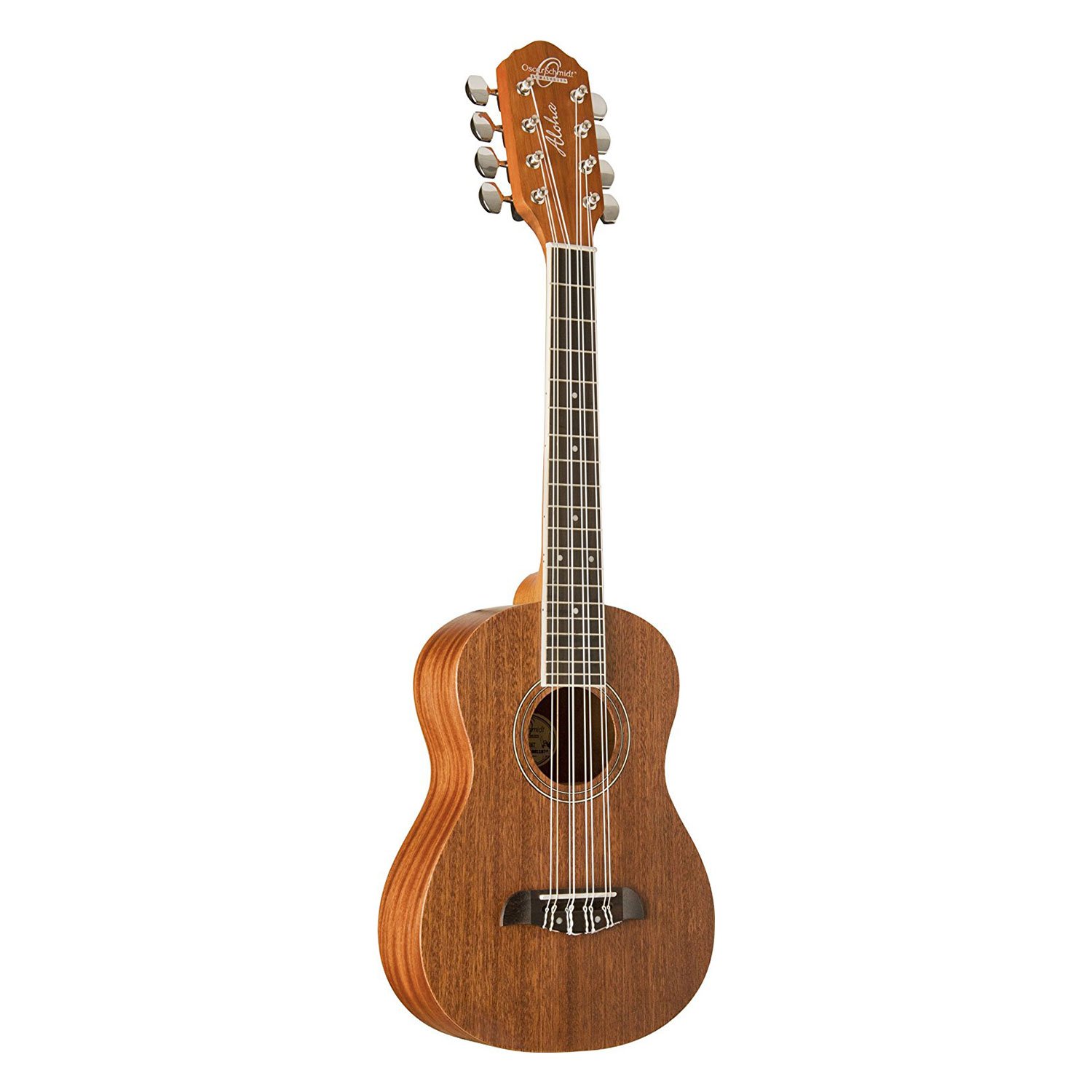 Oscar Schmidt OU28T-A-U 8-String Tenor Ukulele - Satin Finish - Professional Ukulele for Adults & Beginners - Perfect for Hawaiian Music, Beach Performances & Home Practice