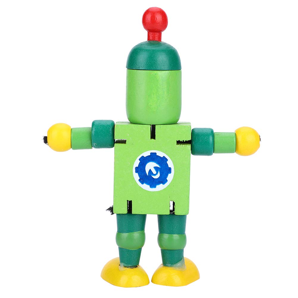 Wooden Robot Toys for Kids - Green STEM Learning Toy for Boys & Girls | Perfect for Educational Play, Birthday Gifts & Classroom Activities