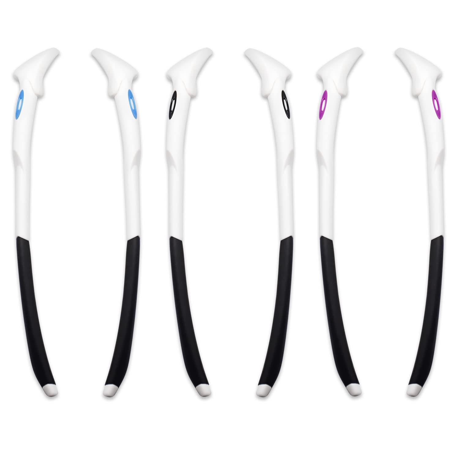 Replacement Glasses Arms for Oakley EV-Zero Sunglasses - Blue/Black/Purple Logo Design | Compatible with EV-Zero Frames | Perfect for Sports, Outdoor Activities & Fashion Accessories