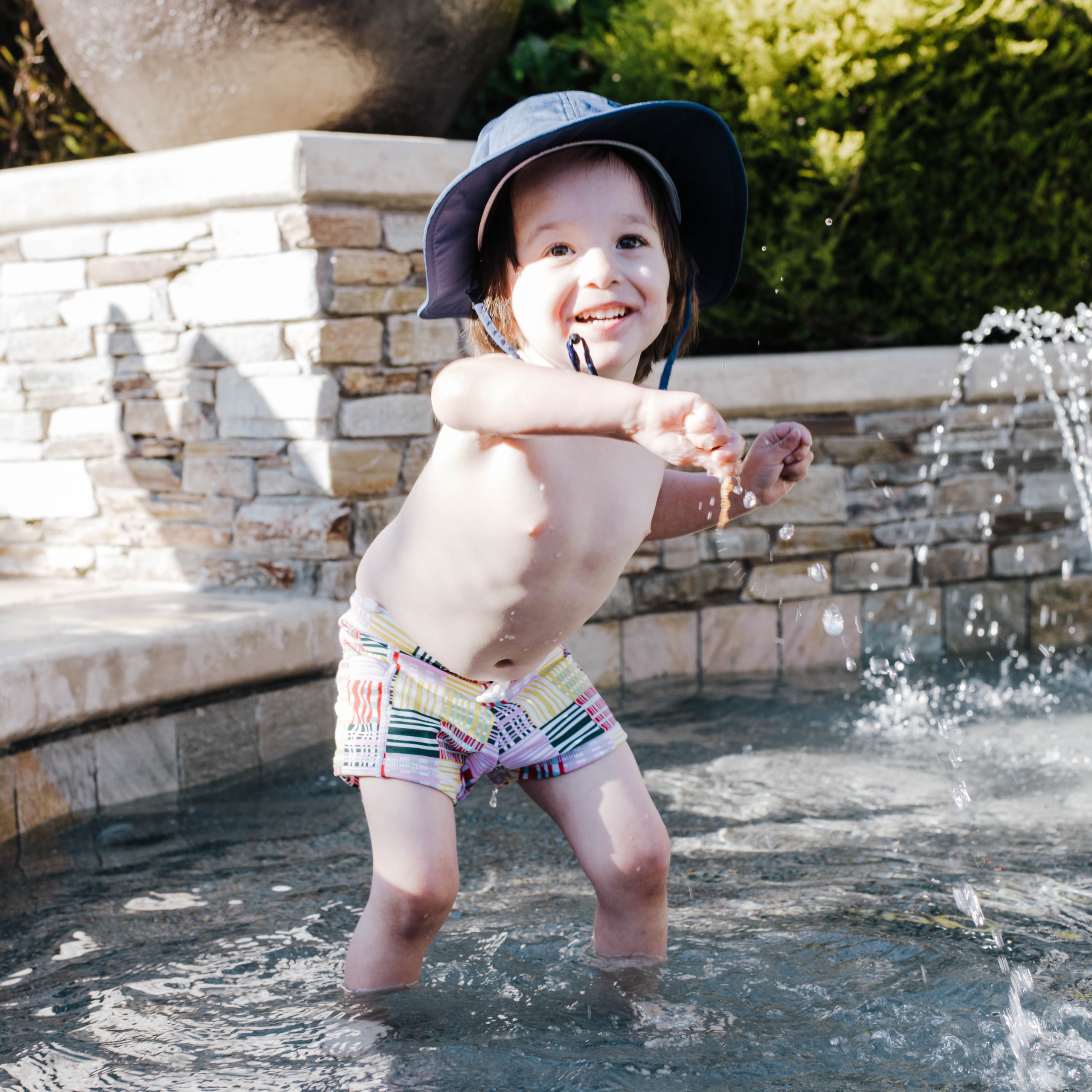 Kids Euro Swim Shorts - Madras Mania Style | Quick-Dry Comfort for Beach, Pool & Summer Fun