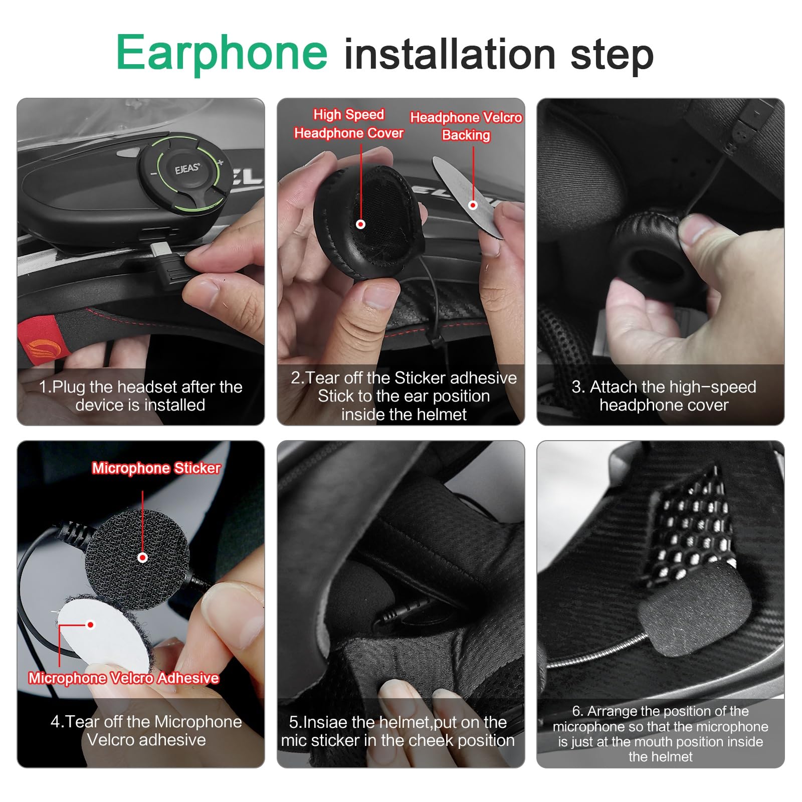 Q8 Motorcycle Helmet Bluetooth Intercom Headset - 230 Hours Standby, 6-Way Mesh Communication, Audio Multitasking, Music Sharing, Noise Cancellation, FM Radio | Perfect for Group Rides, Touring & Adventure Motorcycling