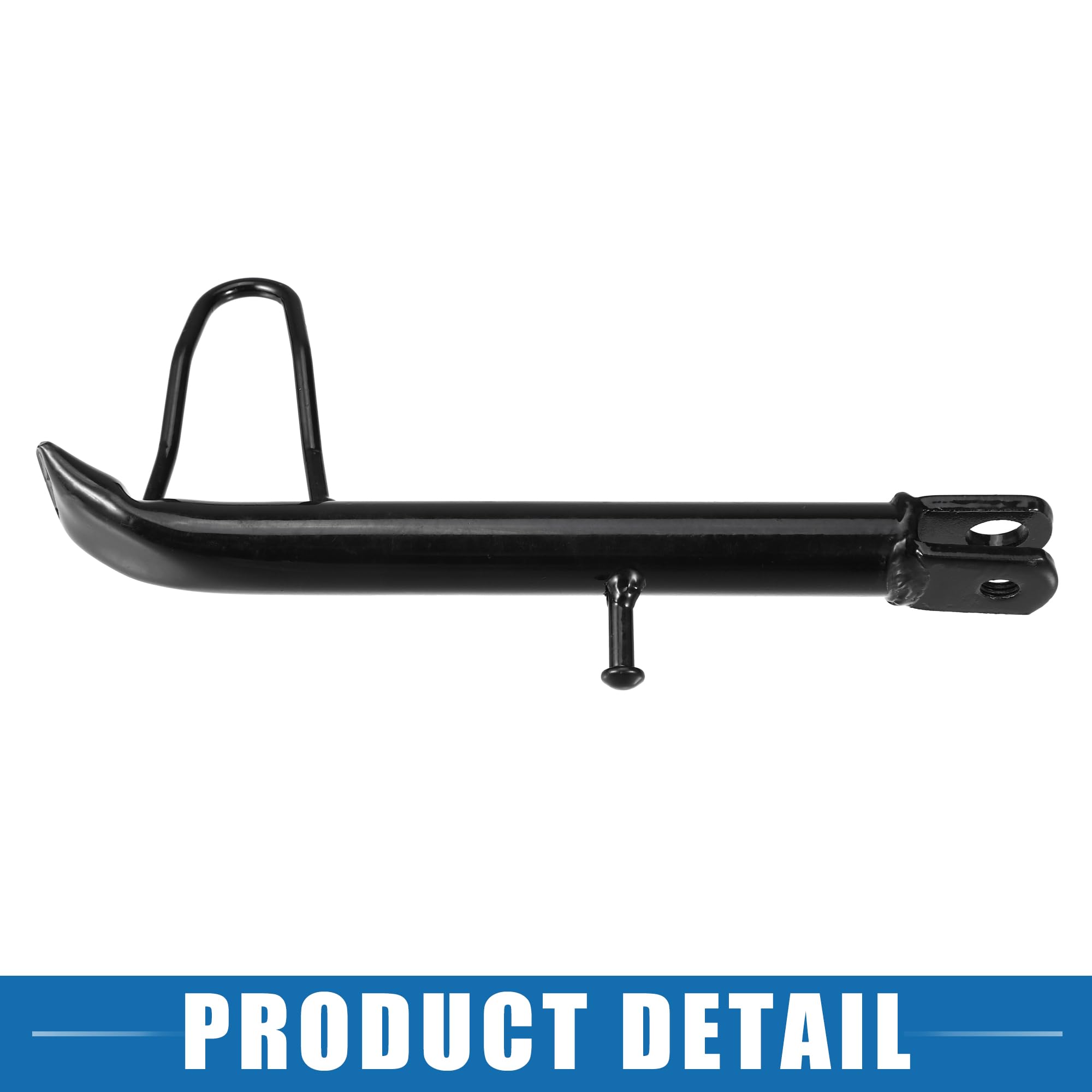 24cm Motorcycle Kickstand - Non-Slip Iron Side Stand for Secure Parking