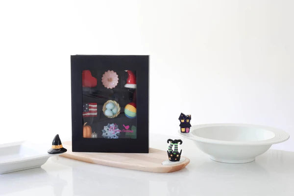 Nora Fleming 9-Piece Black Keepsake Box Set - Elegant Jewelry Storage & Memory Box for Wedding, Anniversary, and Special Occasion Gifts