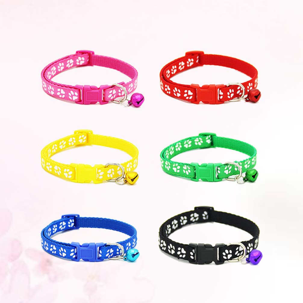 POPETPOP Small Dog Collar - Adjustable Pet Collar with Ribbon for Puppies & Small Dogs (Red) - Perfect for Daily Walks, Training & Fashion Accessories
