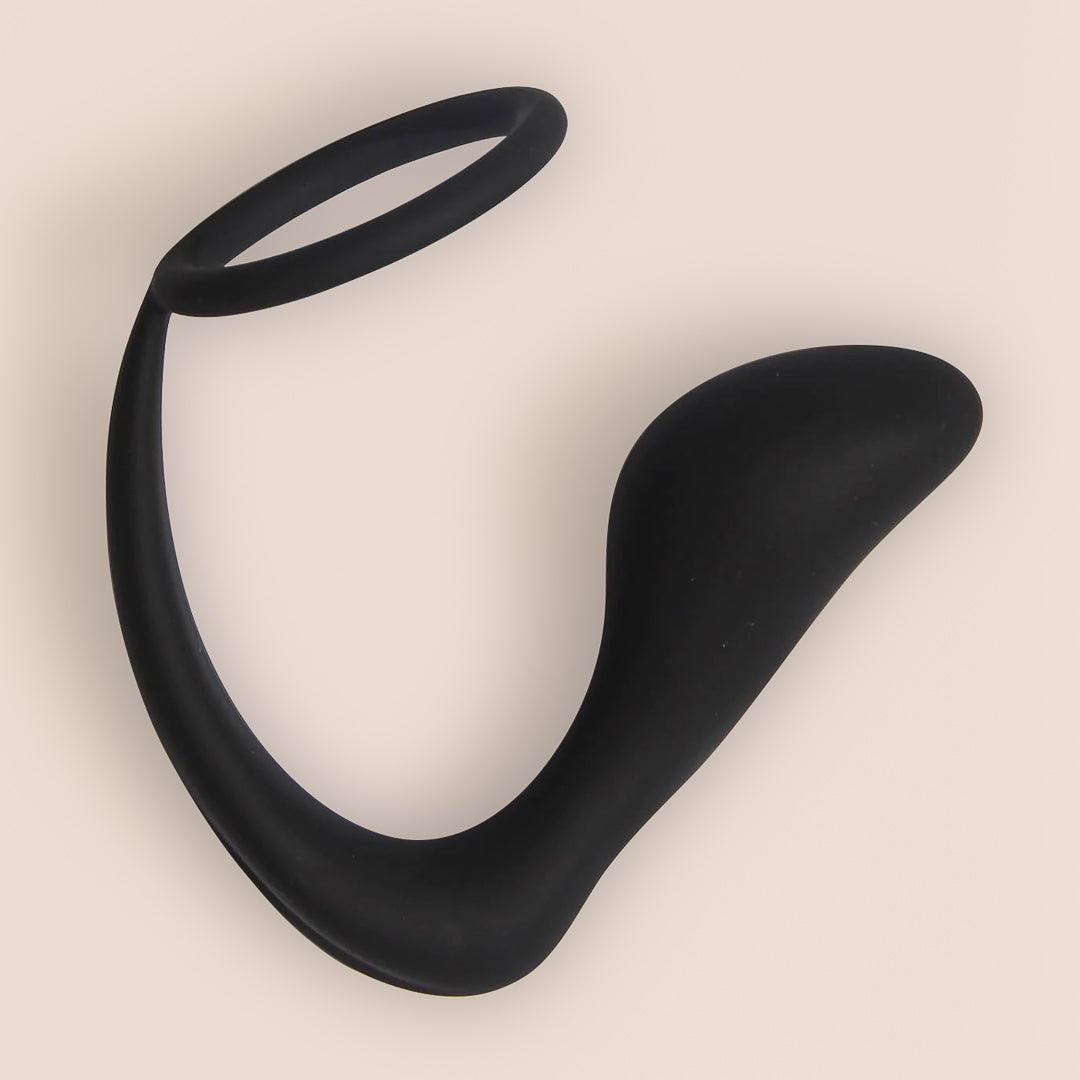 SIMPLI Prostate Massager with Cock Ring - Dual Stimulation Anal Plug for Men | Enhance Pleasure & Performance | Perfect for Solo Play & Couples Use