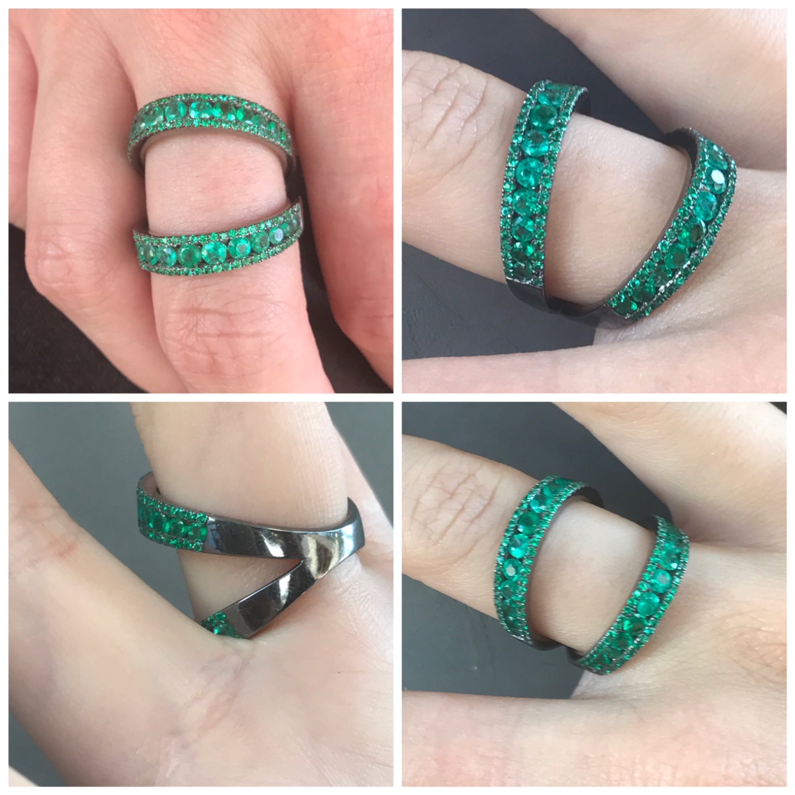 Twined Double Ring - Elegant Stackable Rings for Women, Dainty Minimalist Jewelry for Everyday Wear | Perfect for Layering, Gifts, and Special Occasions