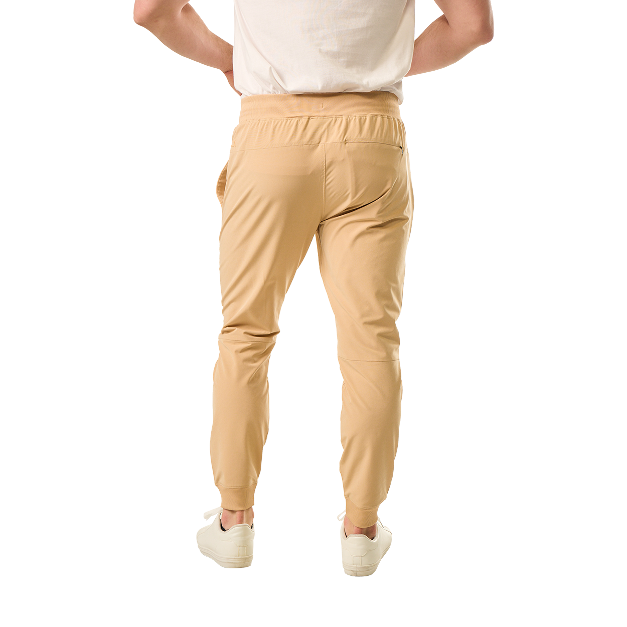 Bauer Home Ice Woven Jogger Pants for Men & Women - Comfortable Tan Lounge Pants for Yoga, Running & Casual Wear