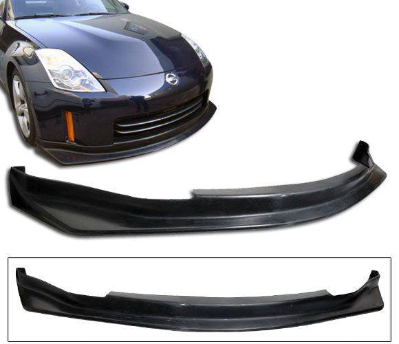 2006-2009 Nissan 350Z Front Bumper Lip Spoiler - JDM Style PU Material Chin Splitter for Enhanced Aerodynamics | Perfect for Street Racing & Car Shows