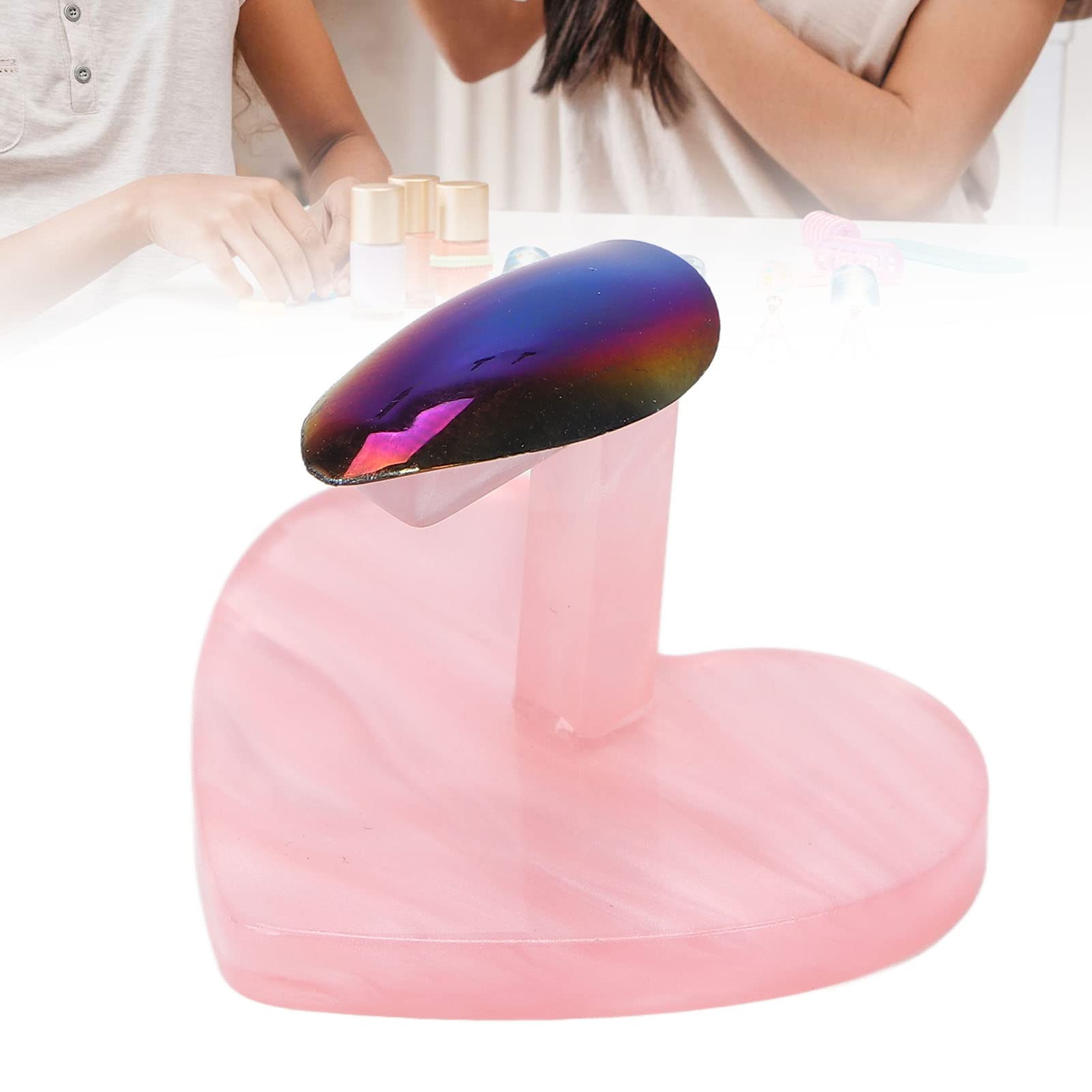 LANTRO JS Nail Base for Perfect Nail Art - Comfortable, Multifunctional & Portable Nail Extension Stand for Salon & Home Manicure - Ideal for DIY Nail Art, Gel Polish Application & Professional Nail Techs