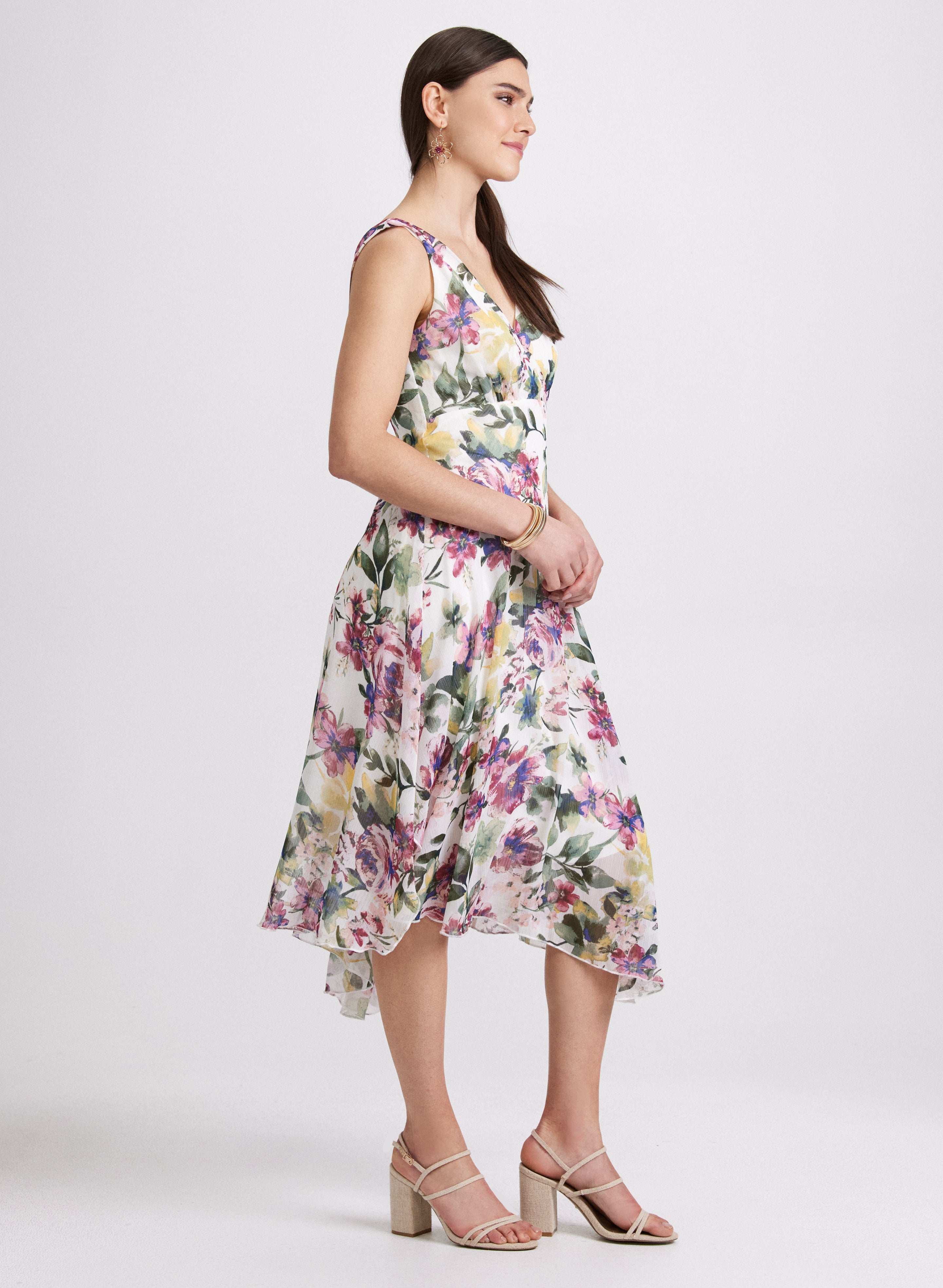 Floral Print Dress for Women - Summer Boho Flowy Maxi Dress with Pockets | Perfect for Beach, Vacation & Casual Outings