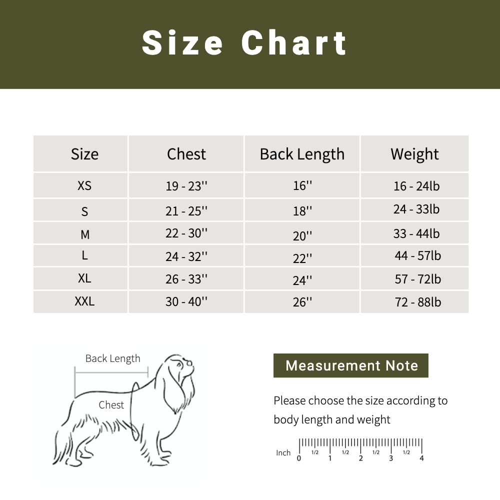 Waterproof & Windproof Dog Rain Coat with Reflective Strips - Winter Outdoor Dog Jacket with Back Zipper (Army Green, Small) - Perfect for Rainy Walks & Cold Weather Protection