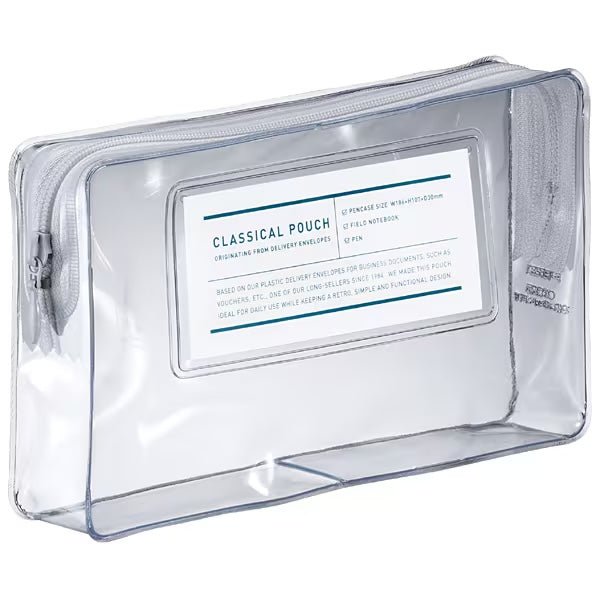 Premium KOKUYO Classic Pouch - Stylish & Durable Zippered Pouch for School, Office, Travel & Everyday Use - Perfect for Organizing Pens, Cosmetics & Small Essentials