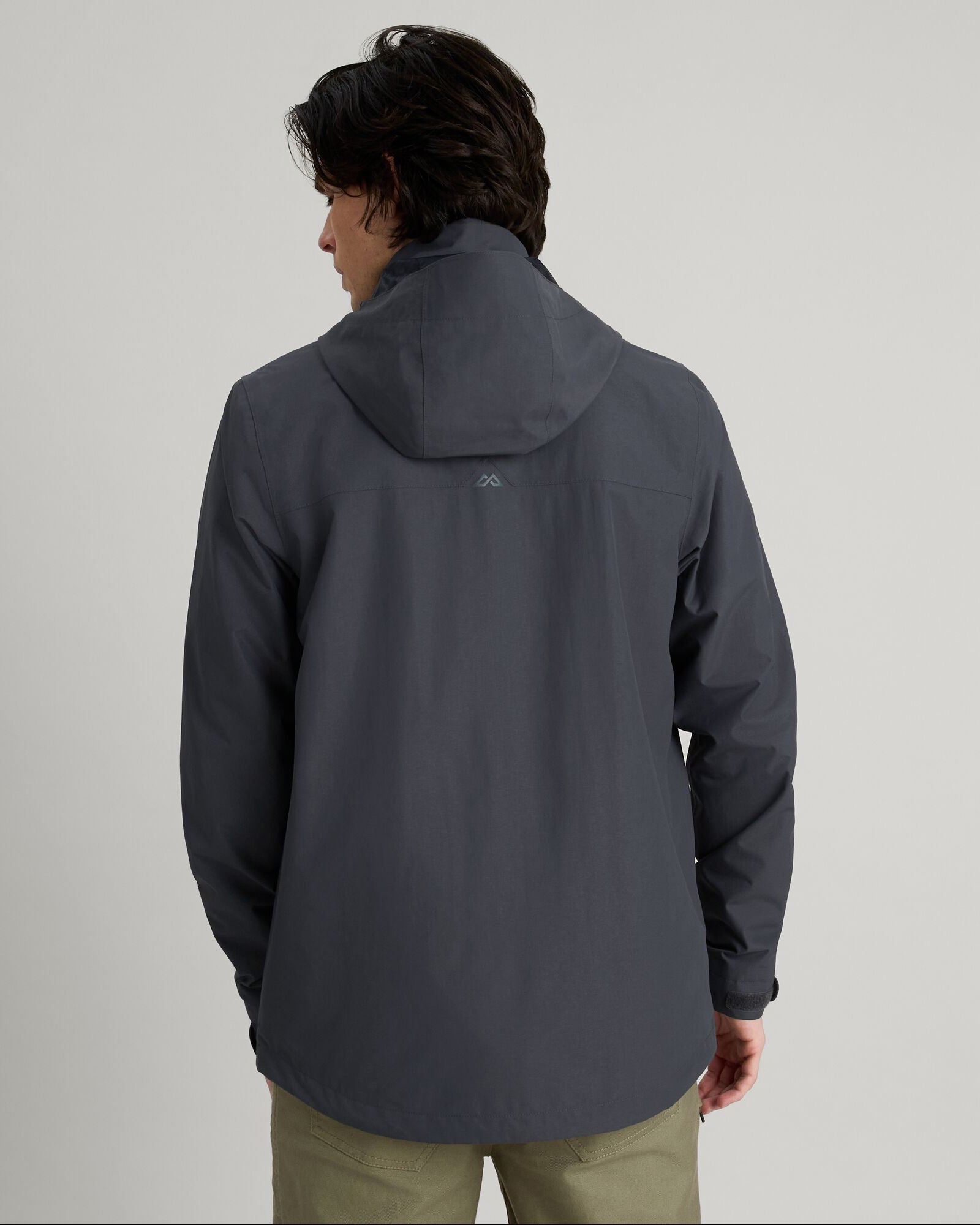 Men's Andulo 2-Layer Waterproof Rain Jacket for Outdoor Activities - Night Black | Hiking, Camping & Commuting Protection