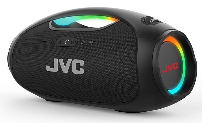 JVC 120W Portable Wireless Bluetooth Speaker with Dual Woofers, Built-in Power Bank & LED Lights - Perfect for Outdoor Parties, Camping & Home Entertainment