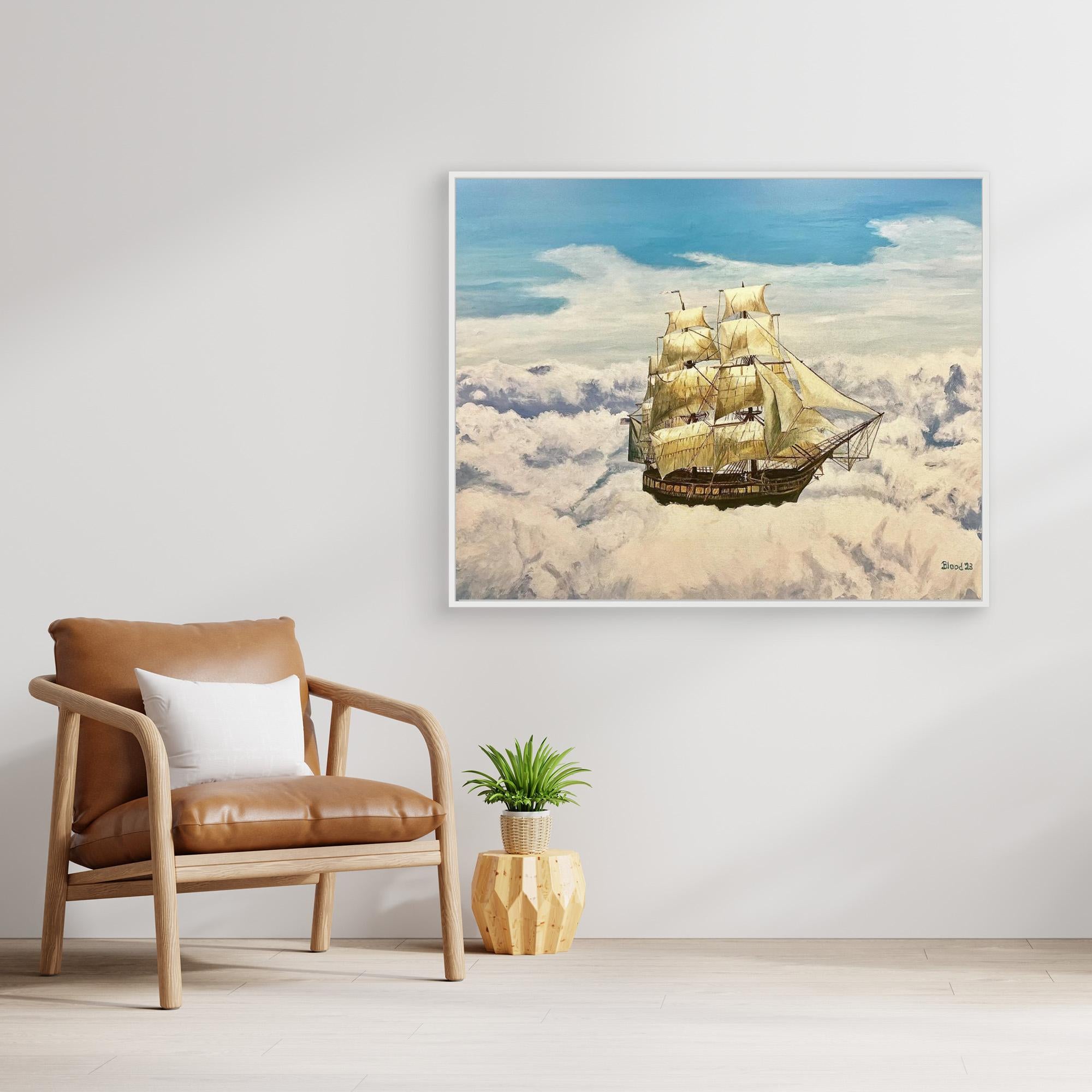 Sky Sailing Canvas Print by Tom Blood - Stunning Wall Art for Living Room, Bedroom & Office Decor