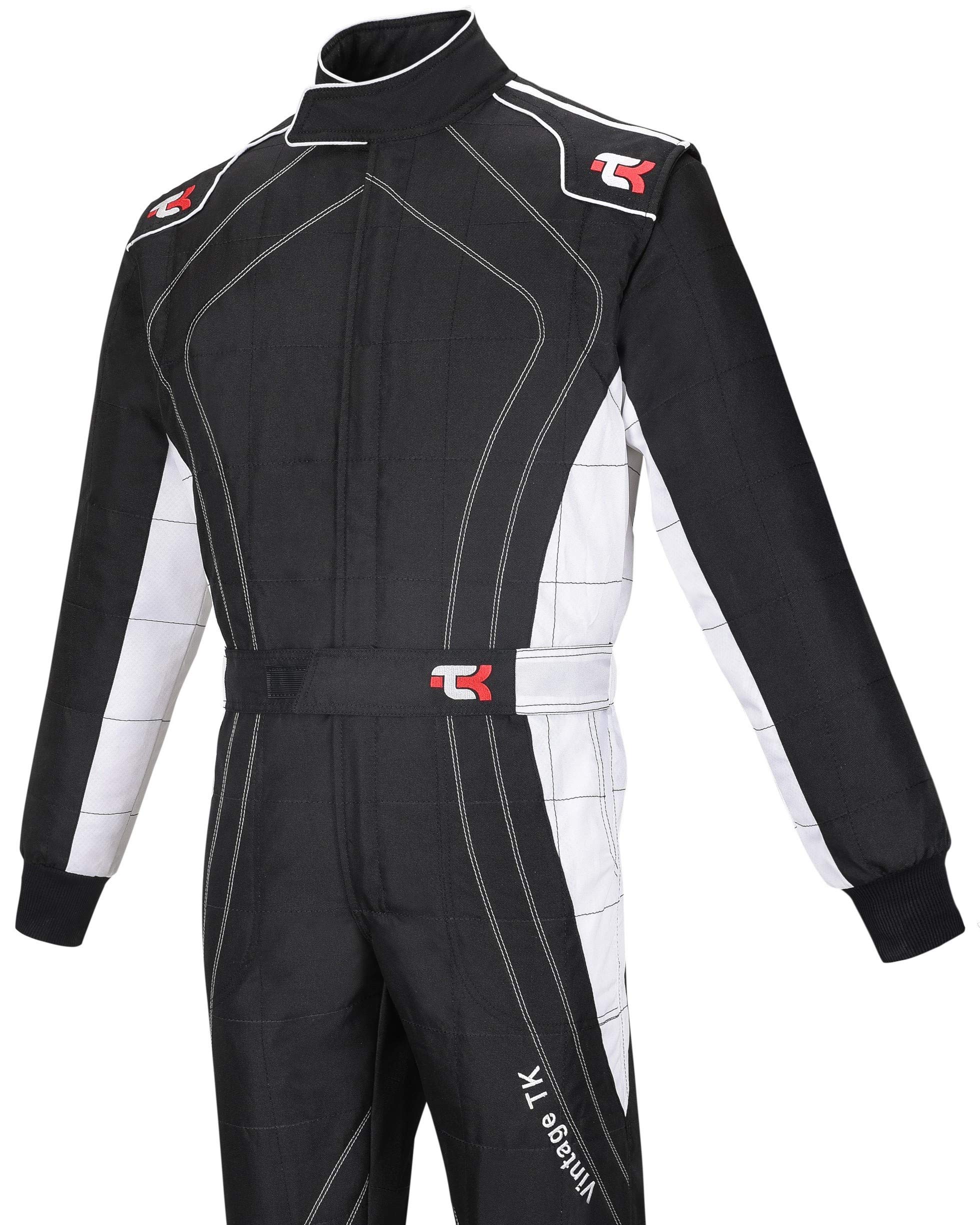 TK Adult Karting Suit - Professional One-Piece Race & Rally Suit for Go Kart Racing - Durable Cordura Fabric - Perfect for Track Days, Motorsport Events & Competitive Racing