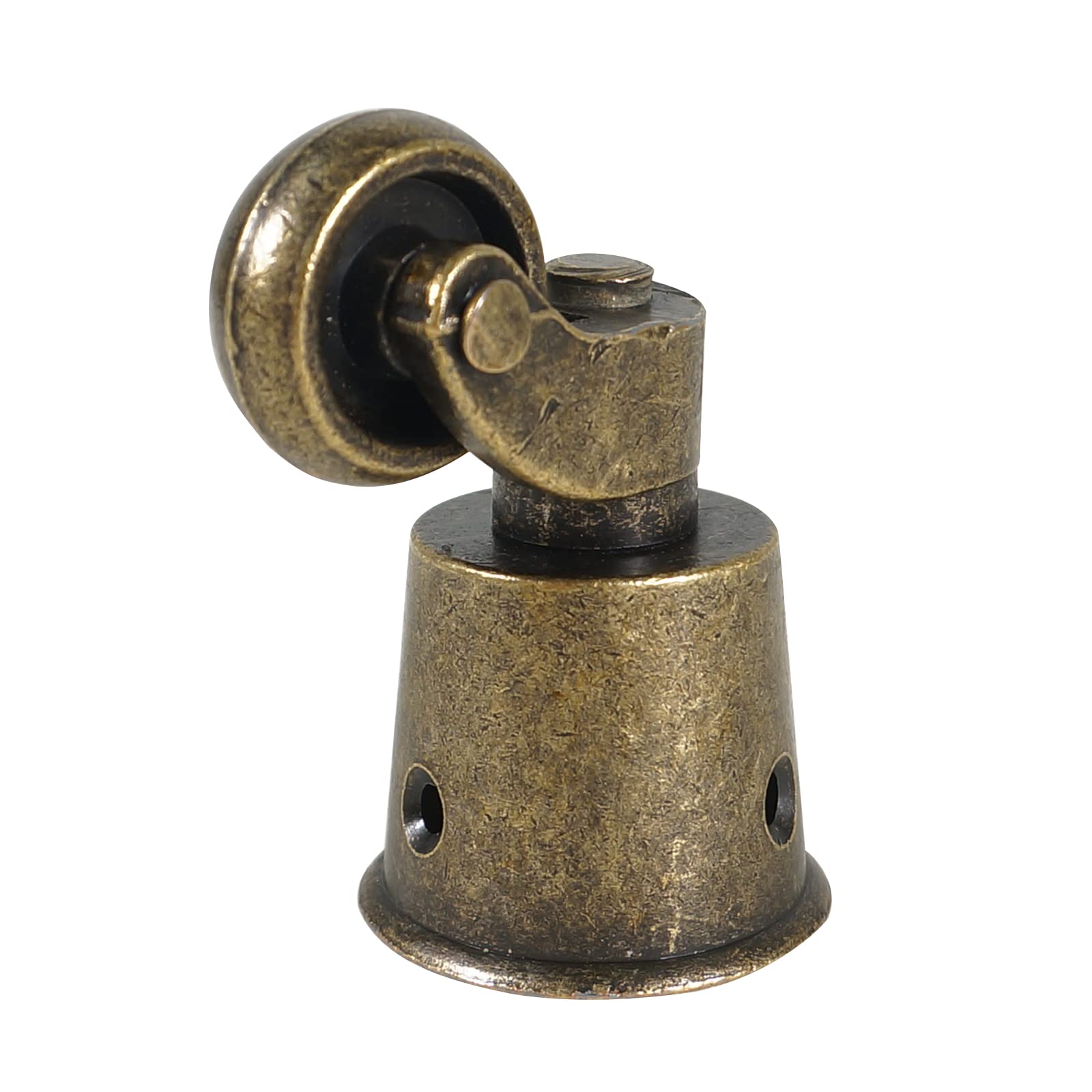 Solid Brass Swivel Caster Wheels - Heavy Duty Polished Antique Cup Casters with High Load Capacity for Furniture, Beds, Armchairs | Universal Fit for Home & Office Use