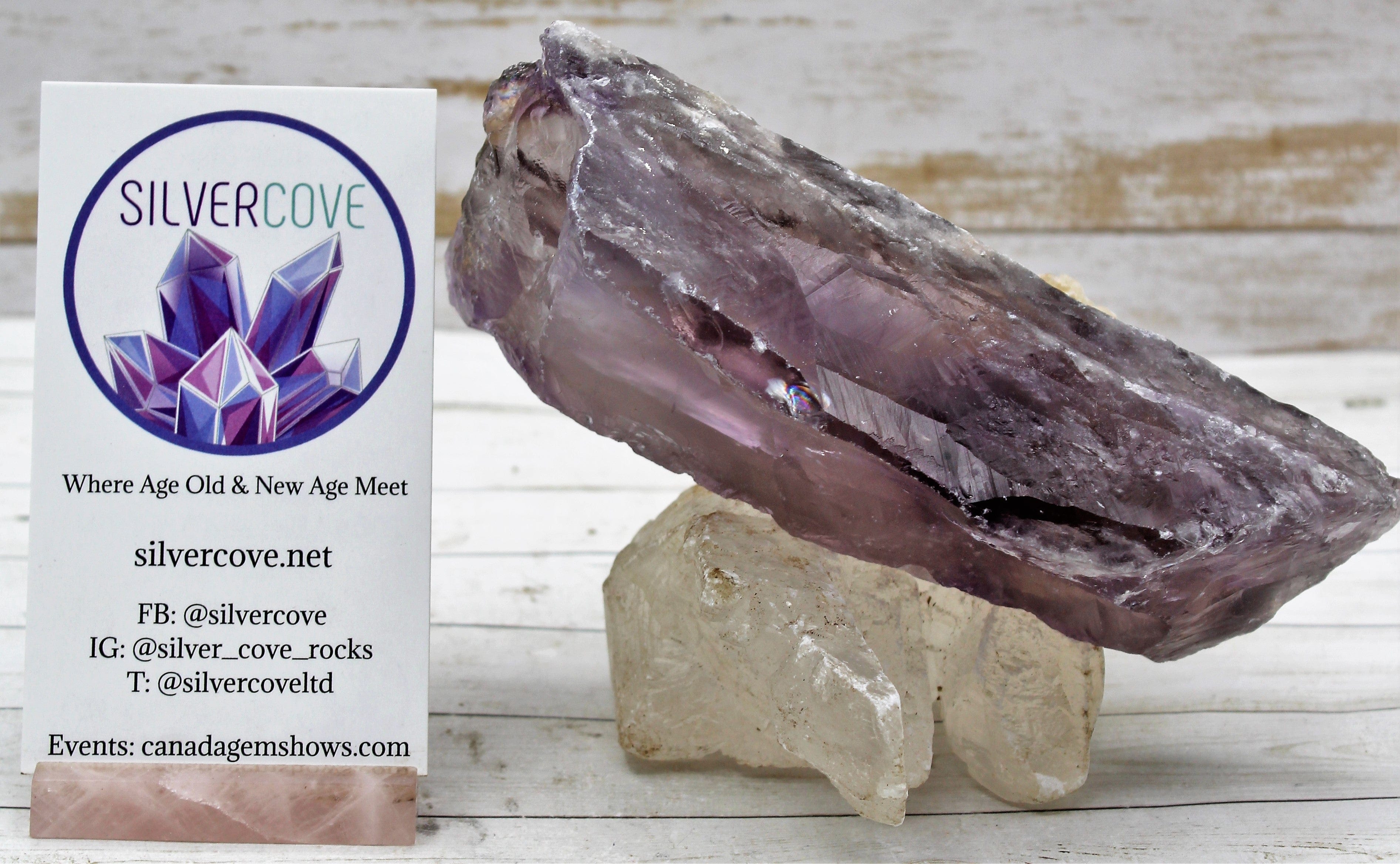 Natural Amethyst Healing Wand - Genuine Bahai Crystal for Meditation, Energy Cleansing & Chakra Balancing | Perfect for Reiki, Yoga & Spiritual Practices