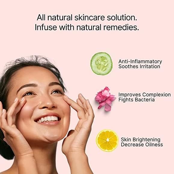 VONITY Best Ice Roller for Face - Oil Control & Glowing Skin | Cooling Face Massager for Women | Pink Ice Cube Roller for Puffiness & Dark Circles | Perfect for Morning Routine & Post-Workout Recovery