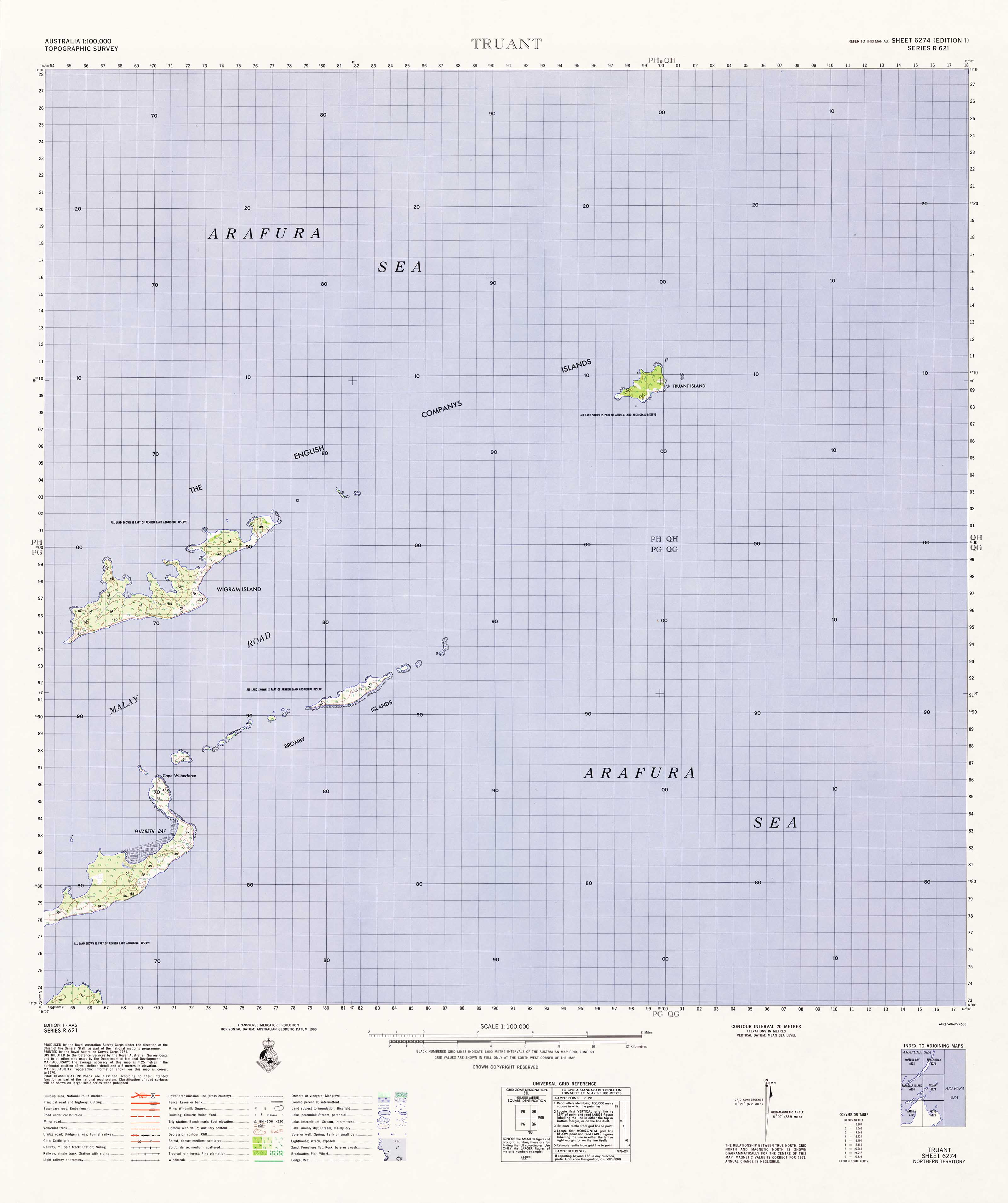 6274 Truant 1:100,000 Scale Topographic Map - Hiking, Camping & Outdoor Adventure Navigation