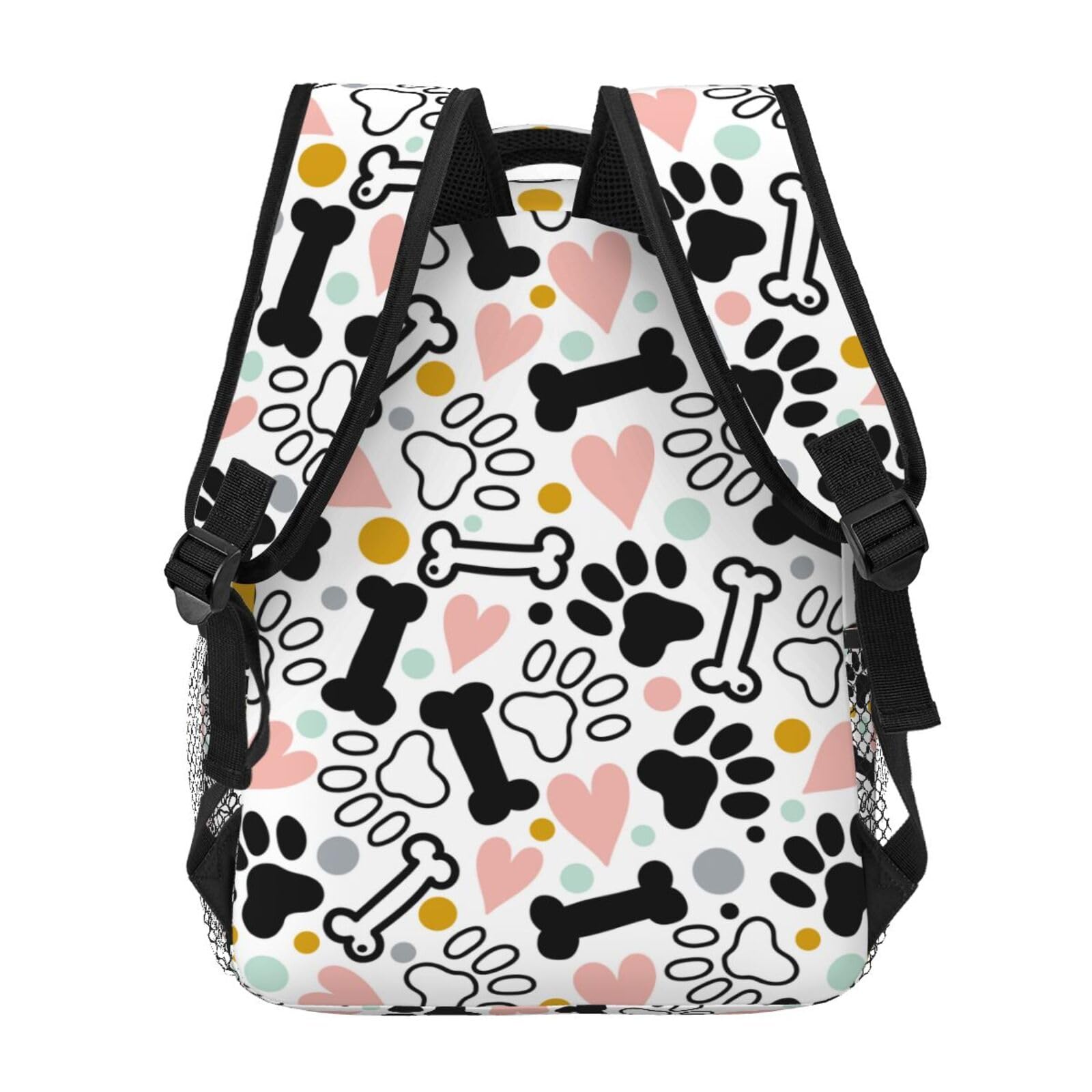 Dog & Cat Paw Print Cute Backpack - Durable School Laptop Bag for Students, Kids & Teens - Perfect for School, Travel, Sports & Work | Casual Daypack for Boys & Girls