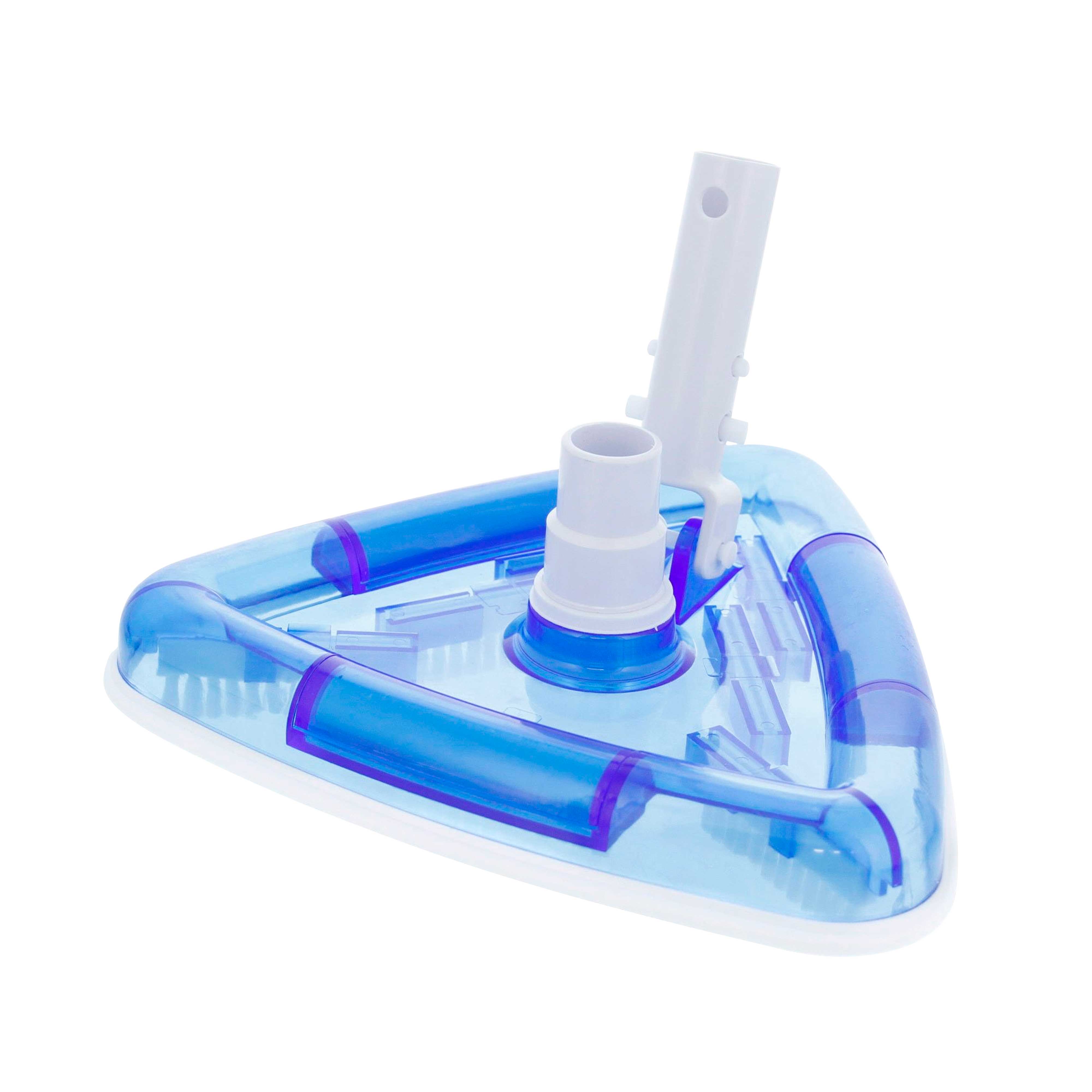 Weighted Triangular Pool Vacuum Head with Swivel Hose Connection - Fits 1 1/4