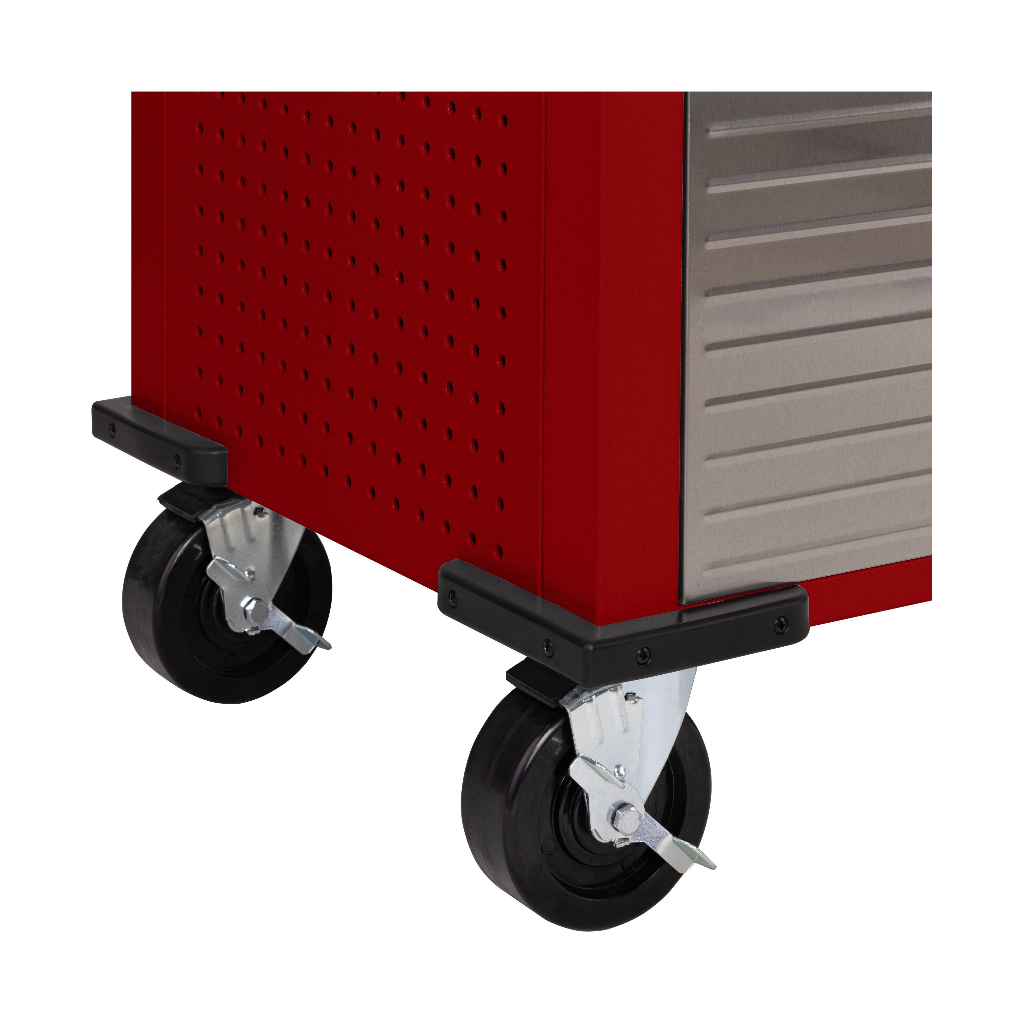 UltraHD® 11-Drawer Rolling Workbench Tool Chest with Lockable Wheels - Heavy Duty Red Metal Workbench for Garage, Workshop & DIY Projects