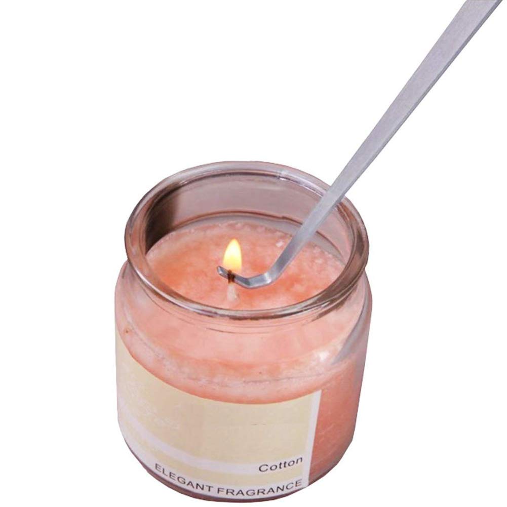 Mollensiuer 3-Pack Stainless Steel Candle Wick Dippers & Snuffers Set - Black, Silver, Rose Gold for Aromatherapy, Home Decor & Romantic Ambiance