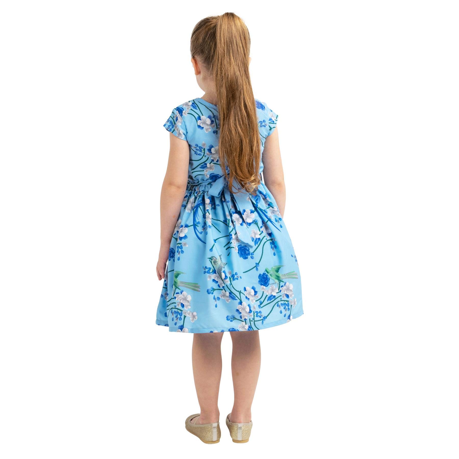 Miss Lavish London Girl Casual Dress - Peter Pan Collar Sleeveless Summer Party Dresses for Kids Ages 3-12 | Perfect for Birthday Parties, School Events & Family Outings