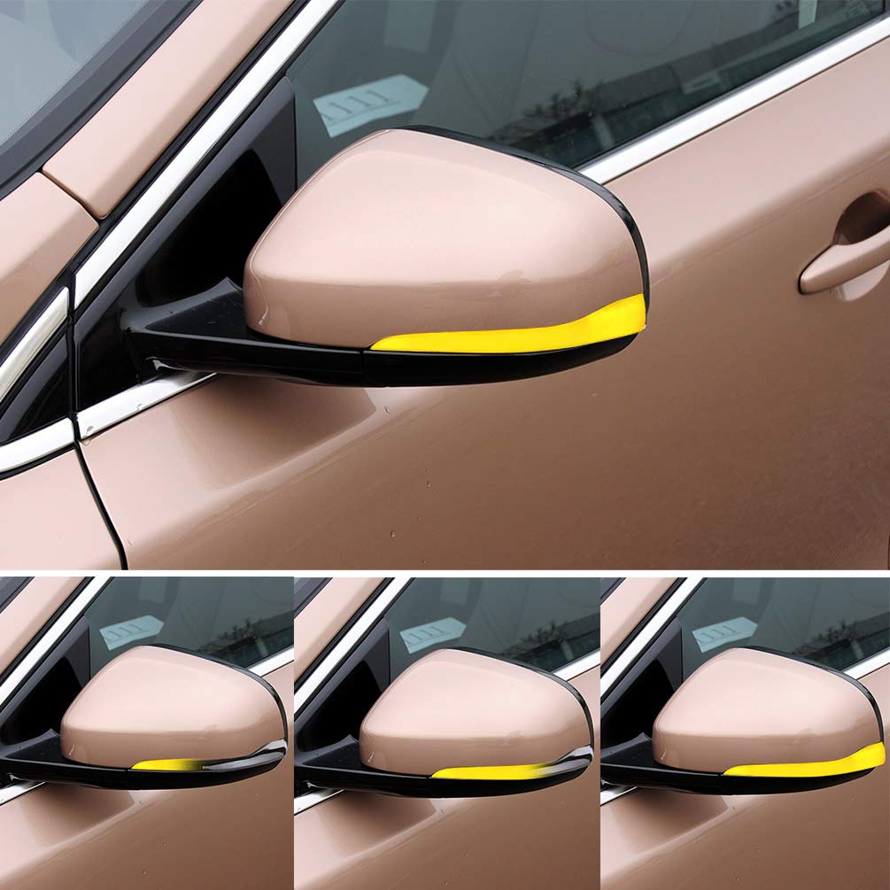 Dynamic LED Side Mirror Blinker Lamps for Volvo S60 CC II, S80 II, V40 CC II, V60 CC, V70 III - Smoked Lens Amber Turn Signal Lights Kit (OEM Replacement) - Enhance Safety & Style for Night Driving & Parking