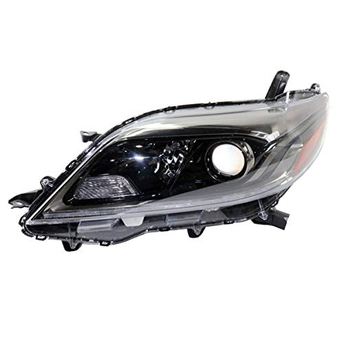 Compatible with 2015-2020 Toyota Sienna LED Daytime Running Light & Halogen Headlight Assembly - Left Driver Side - Perfect for Night Driving & Enhanced Visibility