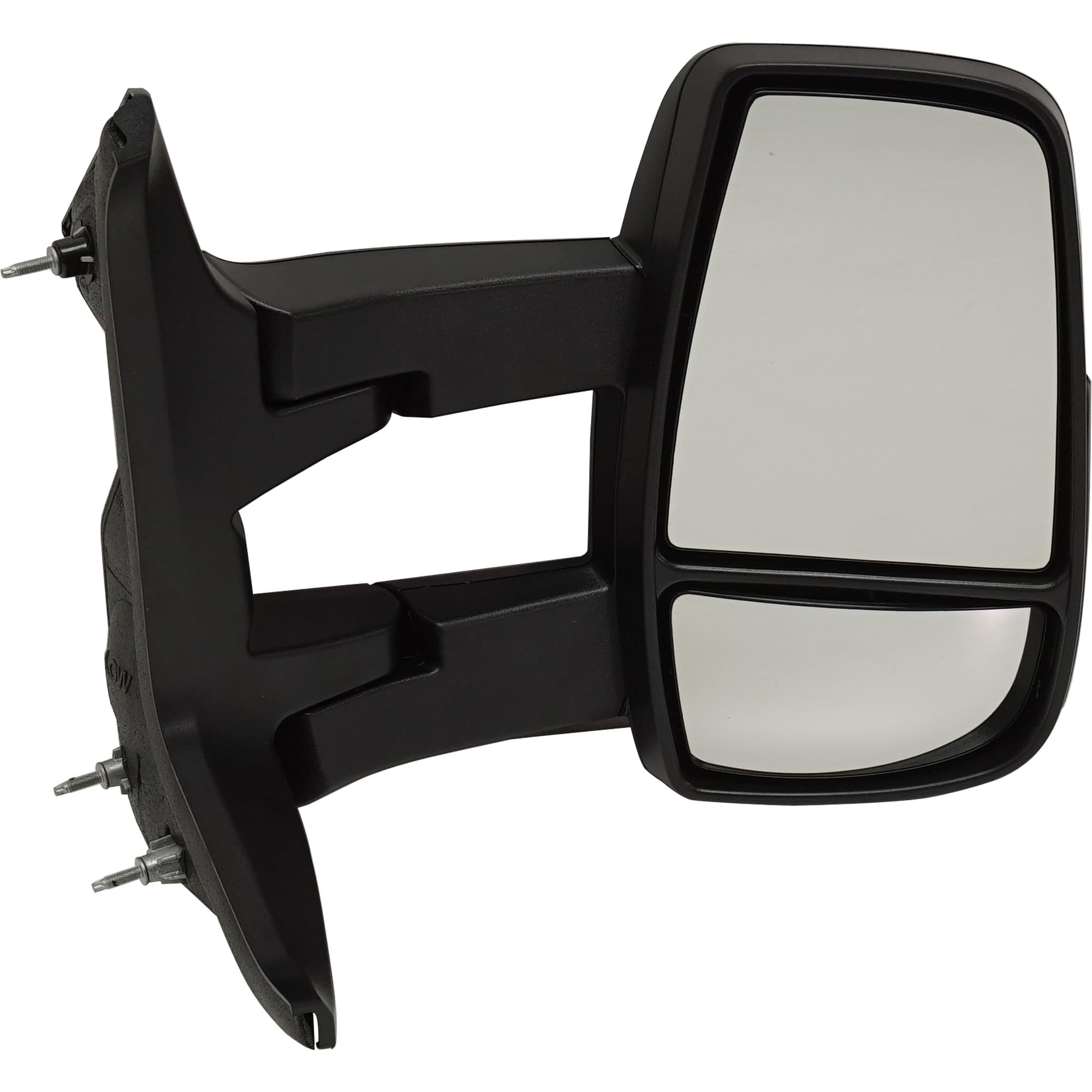 Go-Parts Manual Adjust & Fold Towing Mirrors for Ford Transit Van 2015-2019 - Left & Right Side Replacement Mirrors (Driver & Passenger) - Textured Long Arm Low Roof Non-Heated - Perfect for Towing Trailers, Campers & Heavy Loads