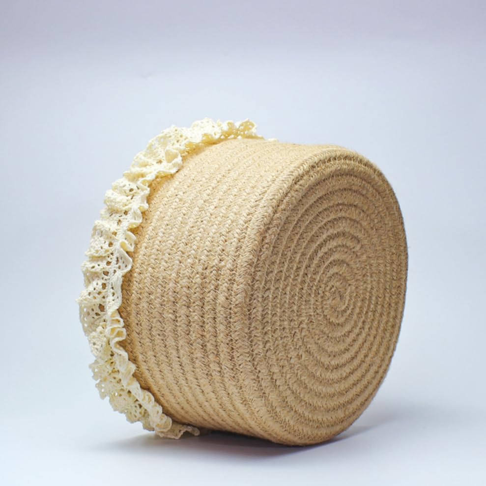 Cute Jute Rope Basket for Baby, Wedding & Home Decor - 8