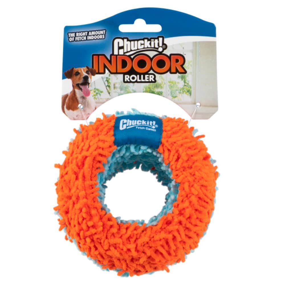 ChuckIt! Indoor Roller Dog Toy Ball - Durable Fetch Ball for Small & Medium Dogs - Perfect for Indoor Play, Training & Interactive Games