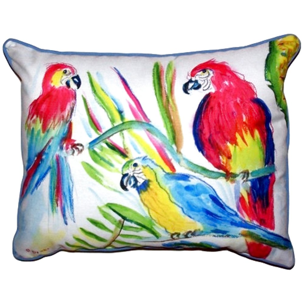 Betsy Drake HJ392 Decorative Throw Pillow 16x20 Inches - Multi-Color Cushion for Sofa, Bed, Living Room & Home Decor