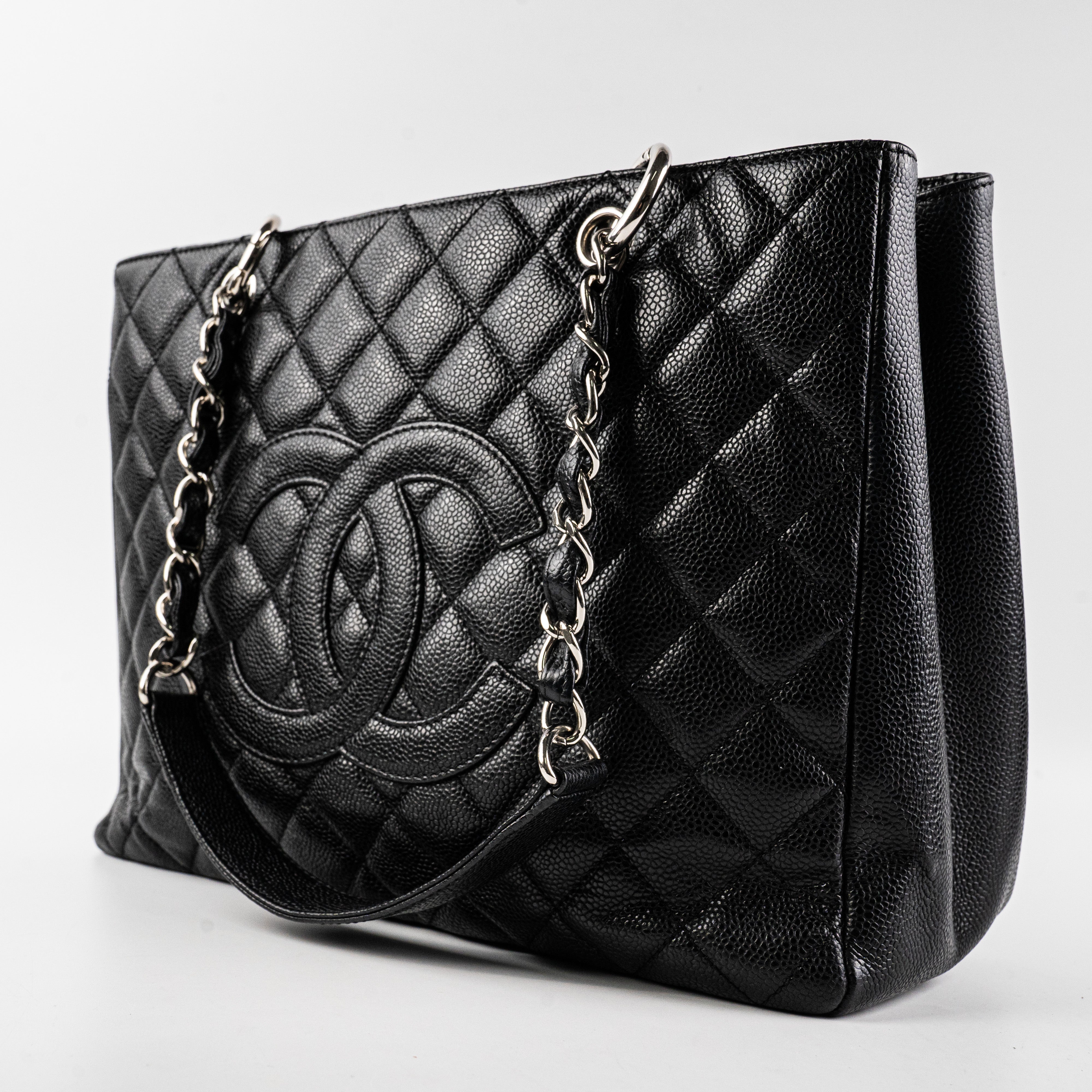 Chanel Caviar Quilted Leather Grand Shopping Tote Bag Black - Luxury Designer Handbag for Women, Perfect for Work, Travel & Everyday Use