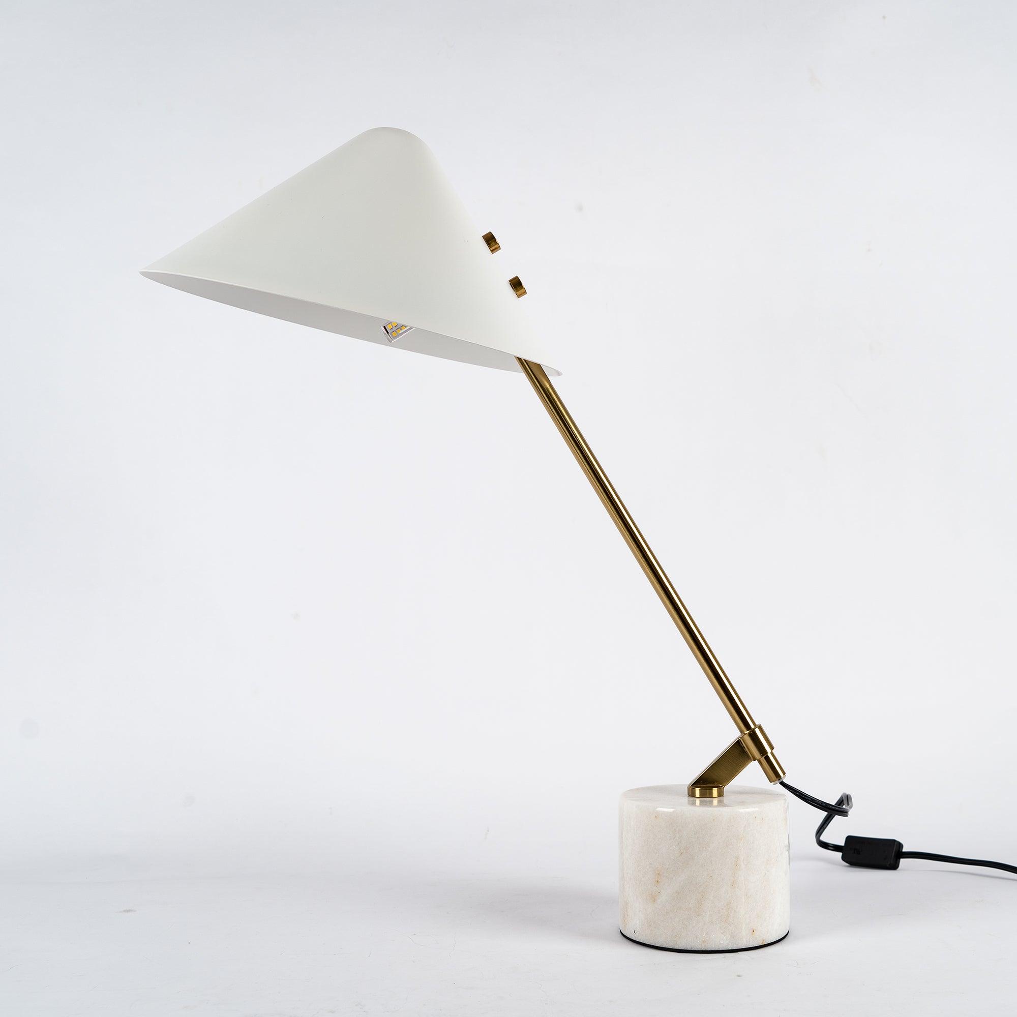 Mini Table Lamp with Hat Design - Stylish & Compact Nightstand Light for Bedroom, Living Room, or Office Decor