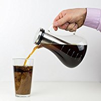 Premium Stonn & Wolln Cold Brew Coffee Maker - 1.5L Glass Carafe with No-Spill Lid & Ergonomic Spout for Smooth Pouring | Perfect for Iced Coffee, Office Use & Home Brewing | Modern Clear Design
