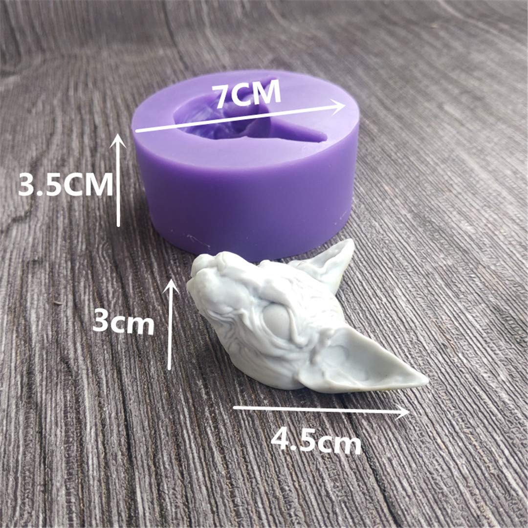Premium Cat Fondant Silicone Molds - 3D Cat Head Chocolate Candy Molds for Baking, Cake Decorating & DIY Desserts - Perfect for Birthday Parties, Wedding Cakes & Holiday Treats (Style 3)