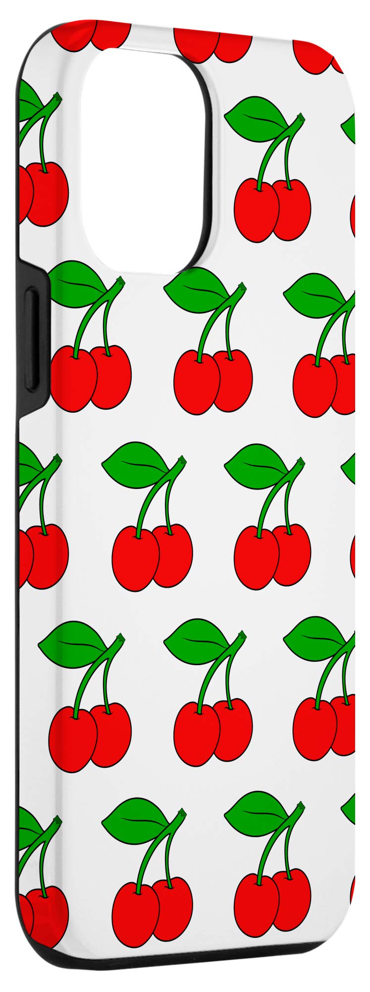 iPhone 12 Pro Max Case - Cute Cherry Fruit Print Protective Cover | Slim Fit, Shockproof & Scratch Resistant | Perfect for Everyday Use, Travel & Gift Giving