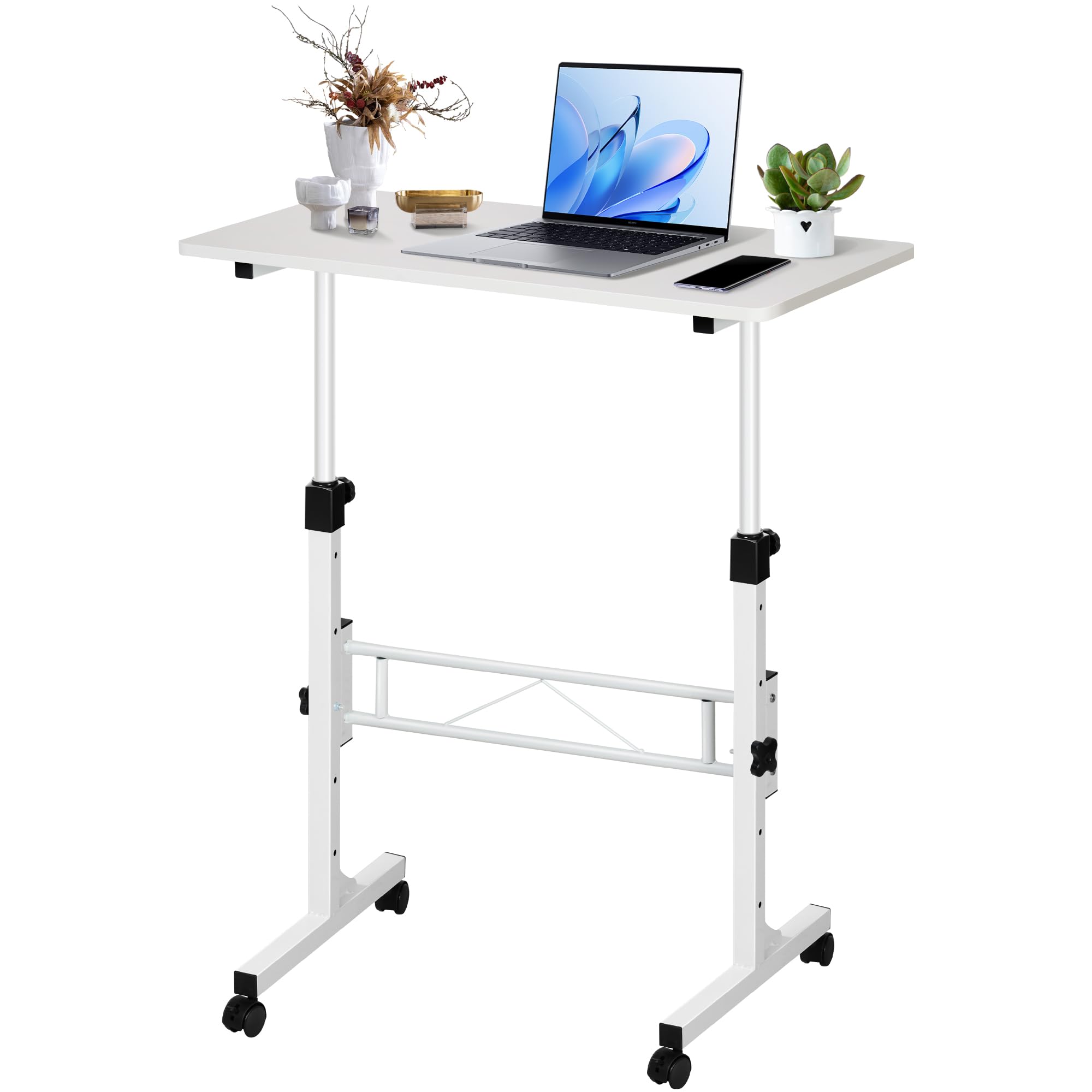 Adjustable Standing Desk with Wheels for Treadmill & Office Use