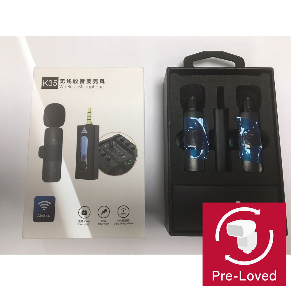 Wireless Dual Microphone & Single Receiver Kit with 3.5mm Jack - Perfect for Karaoke, Live Streaming, and Home Recording