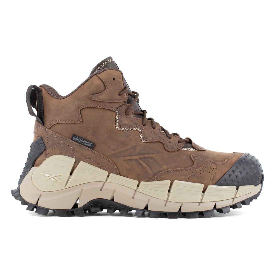 Reebok Zig Kinetica Edge II Waterproof Composite Toe Work Boots for Men & Women - Slip Resistant Hiking Shoes for Outdoor, Construction & Industrial Work (Model IB3025)