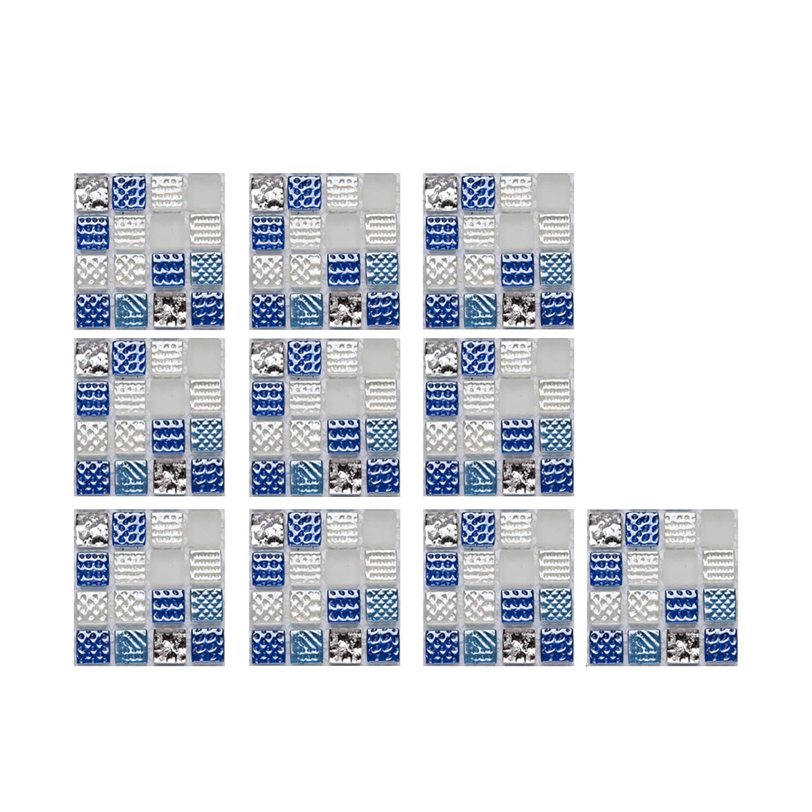 10-Piece 3D Crystal Tile Stickers - Waterproof Self-Adhesive Wall Decals for DIY Home Decor | Big Lots Decor | Perfect for Bedroom, Bathroom, Kitchen & Living Room Wall Art