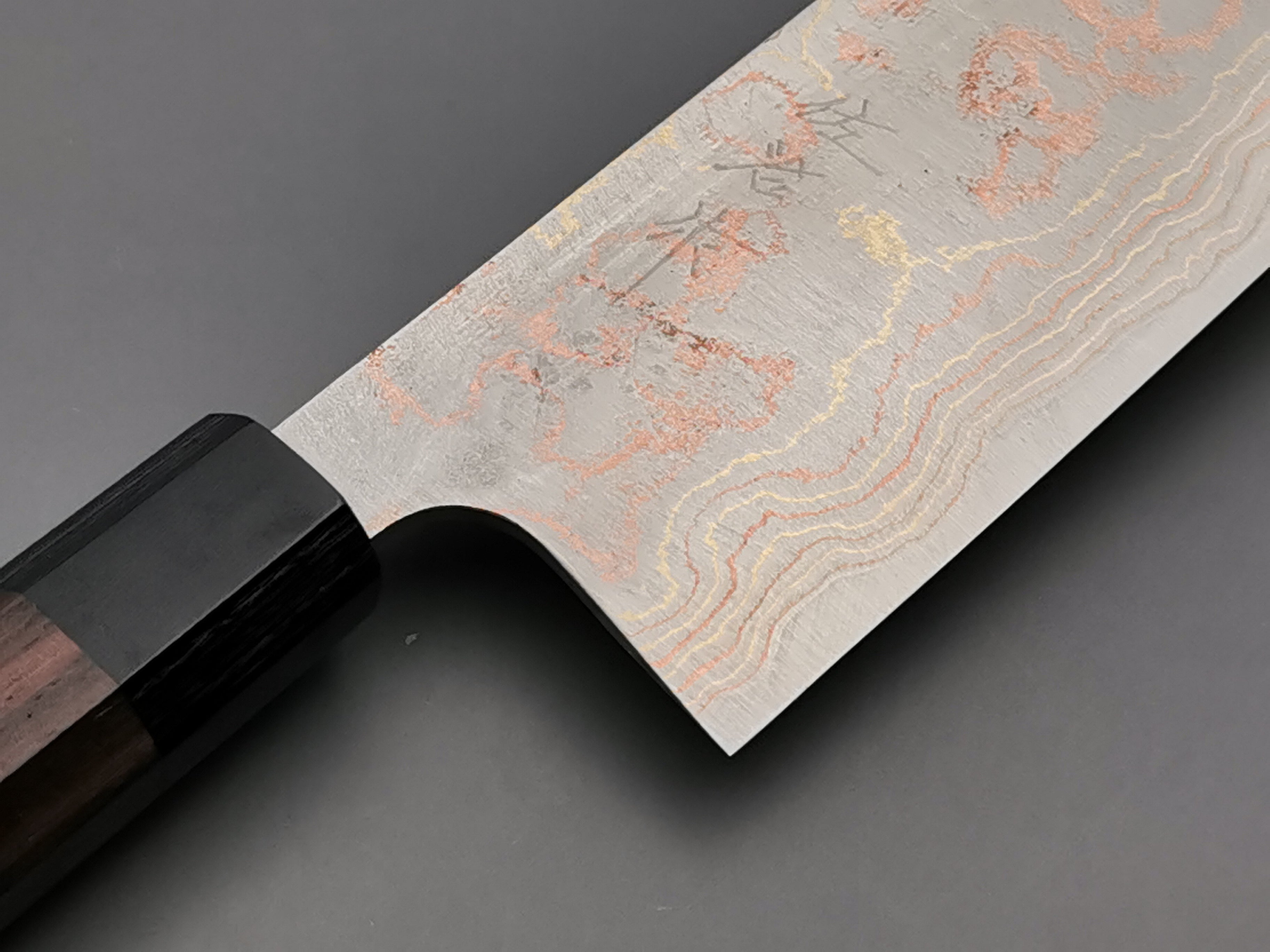 Takeshi Saji Rainbow Damascus Nakiri Knife - Japanese Chef Knife for Vegetables & Sushi - Perfect for Home Cooking & Professional Kitchens