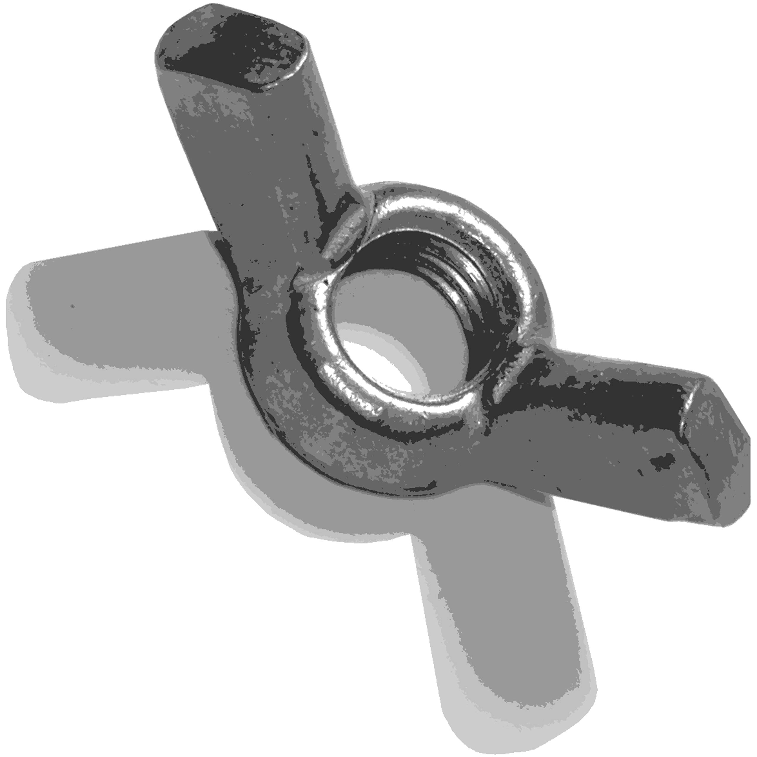 1/2-13 Wing Nuts (Pack of 4) - Stainless Steel Hex Flange Nuts for DIY, Automotive & Machinery Projects